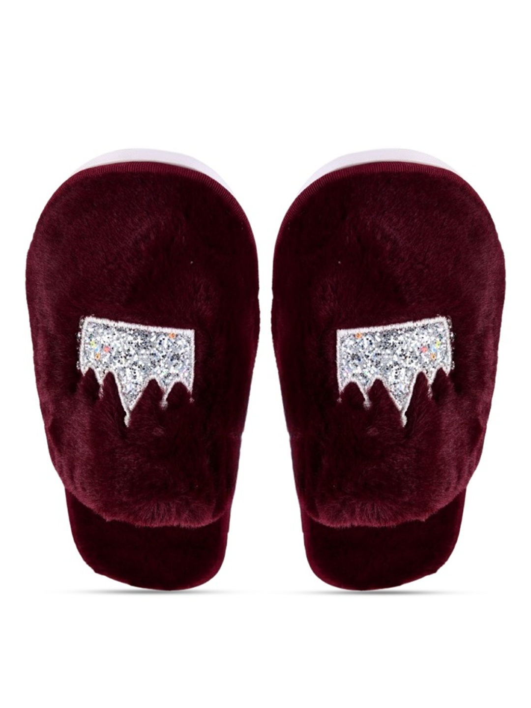

CASSIEY Women Embellished Room Slippers, Maroon