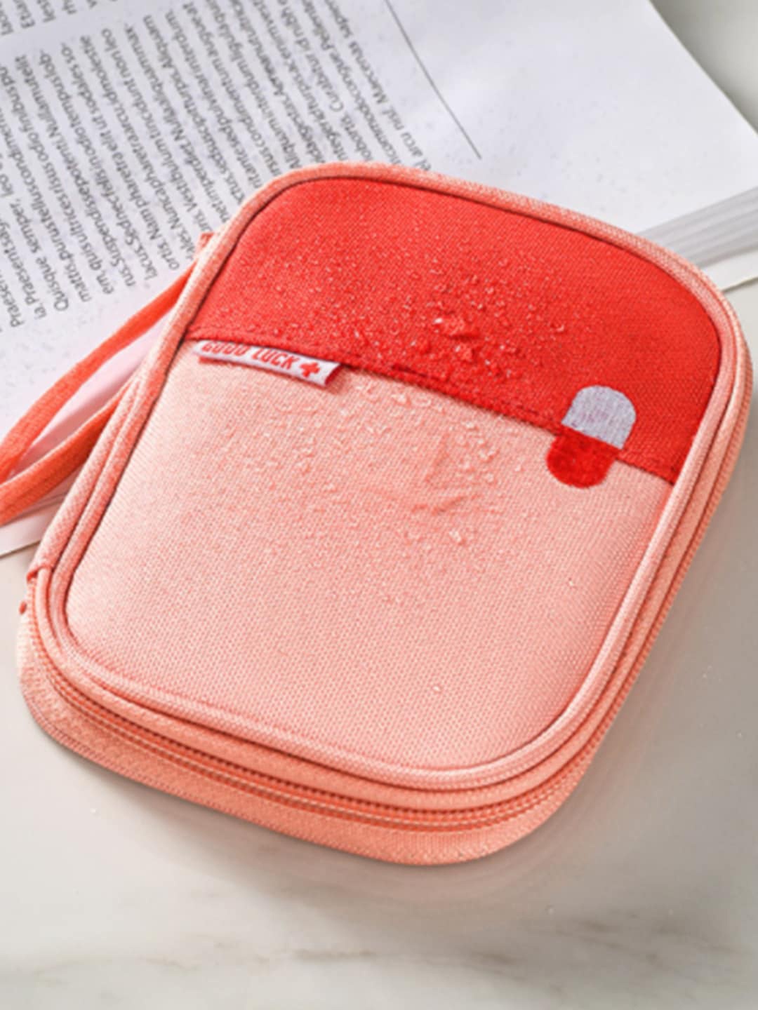 

MARKET99 Orange-Color Portable First Aid Medicine Bag Organisers