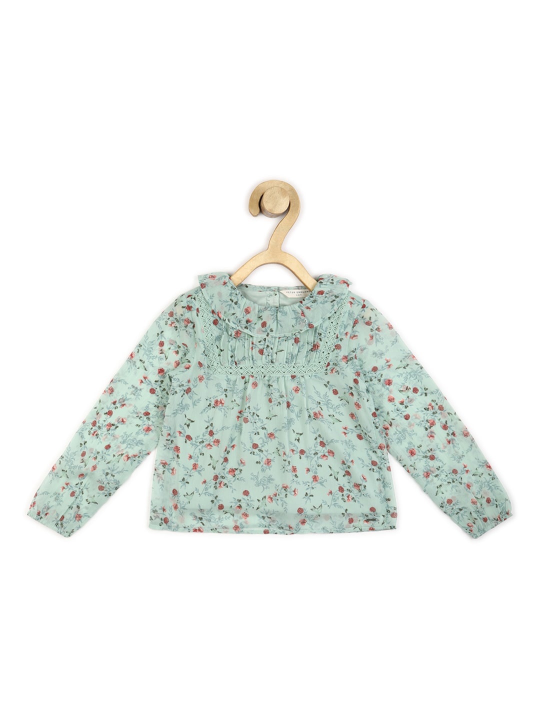 

Peter England Girls Floral Printed Top, Blue