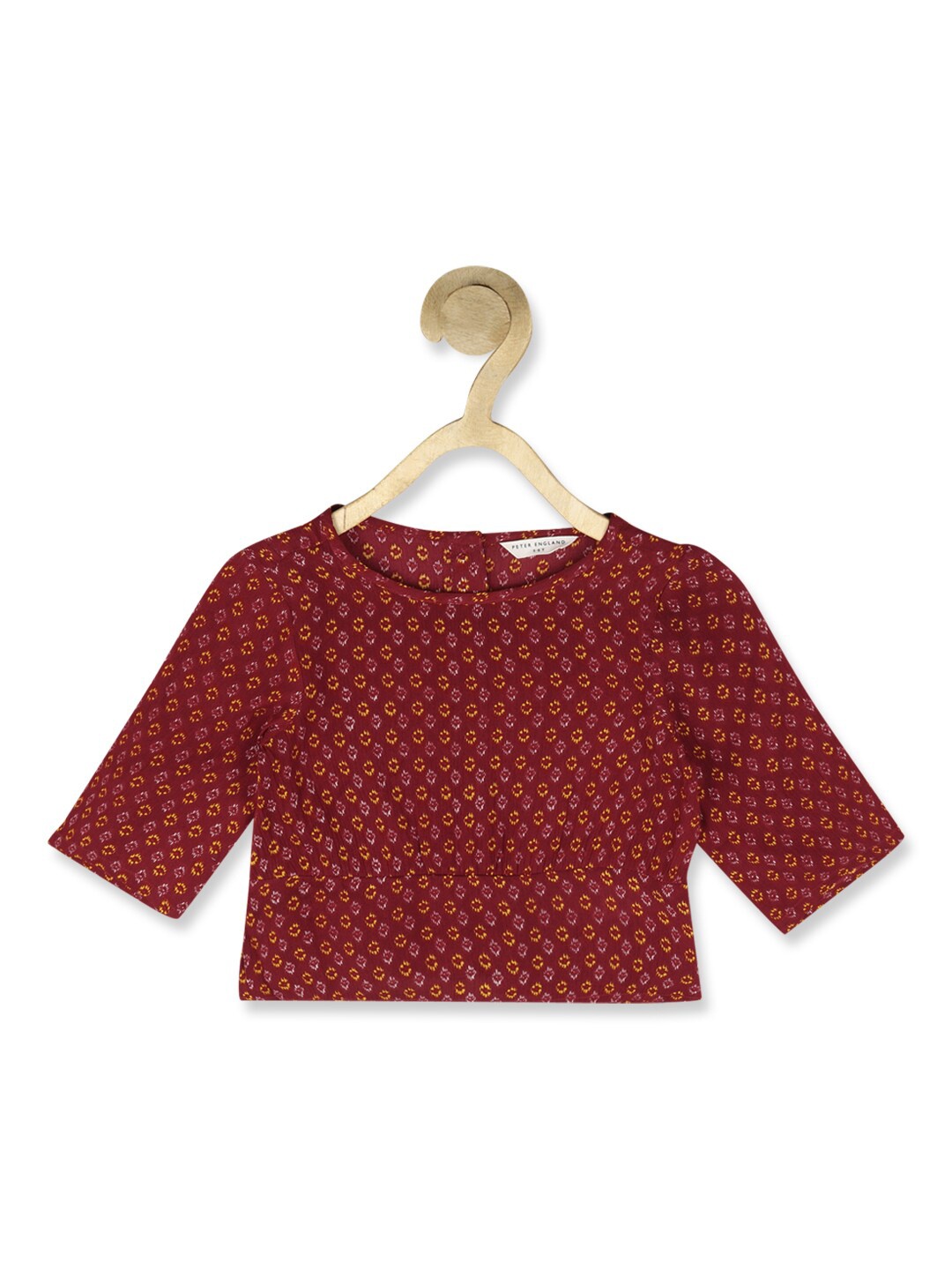 

Peter England Girls Floral Printed Top, Maroon
