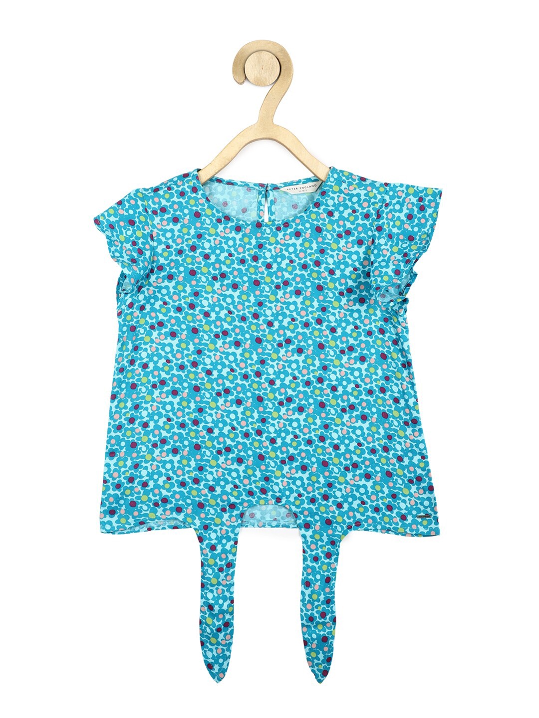 

Peter England Girls Geometric Print Top, Blue