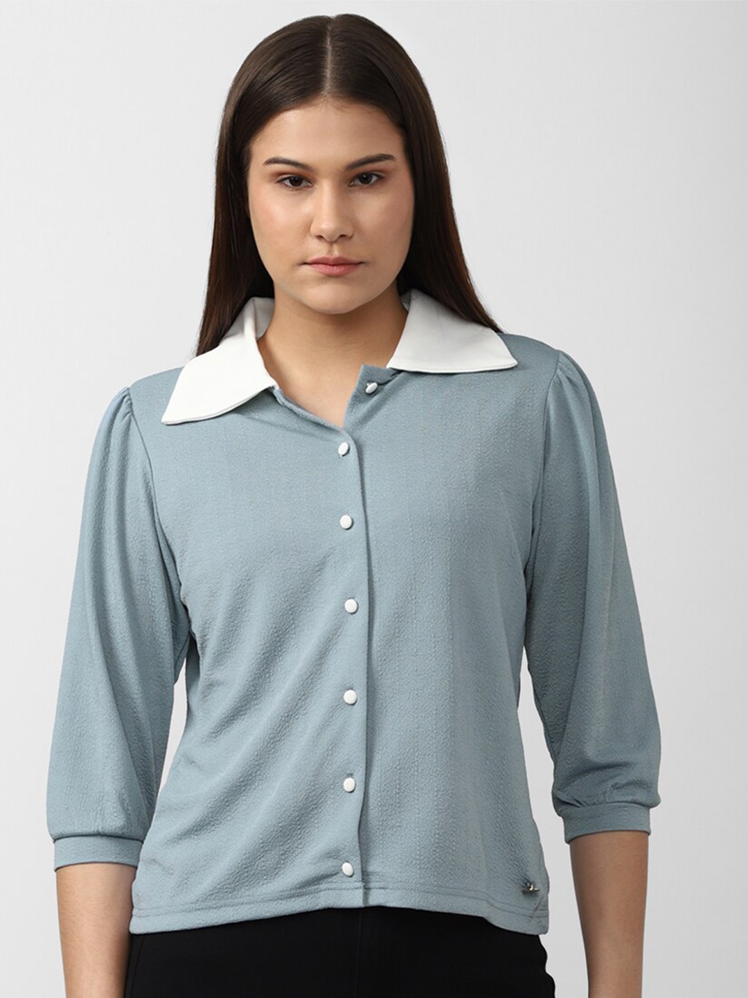 

Van Heusen Woman Shirt Style Top, Blue