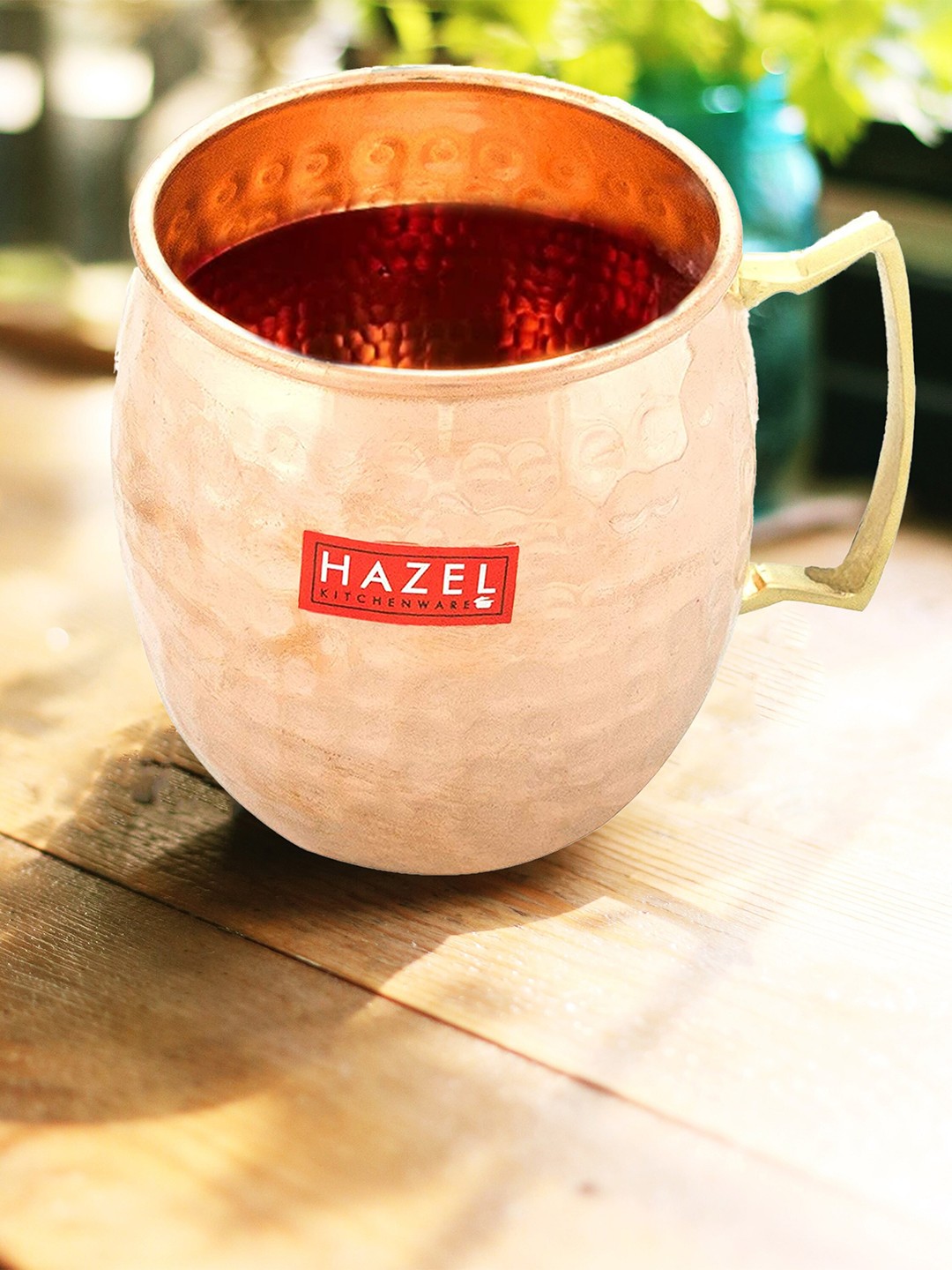

HAZEL Copper-Toned Set of 2 Copper Glossy Mug Set - 550 ml