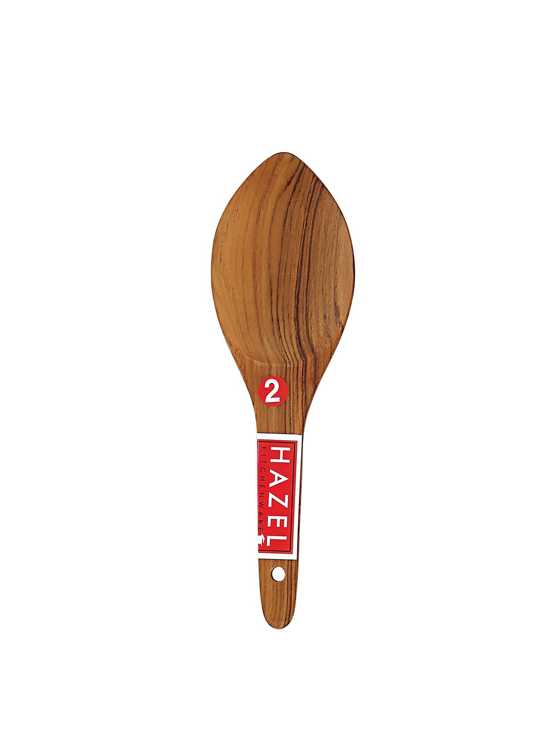 

HAZEL Brown Non Stick Wooden Serving Spatula Scoup Rice Spoon
