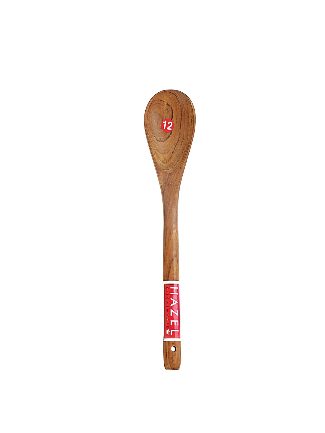 

HAZEL Brown Oval Non Stick Wooden Spatula Scoup Cooking Serving Spoon