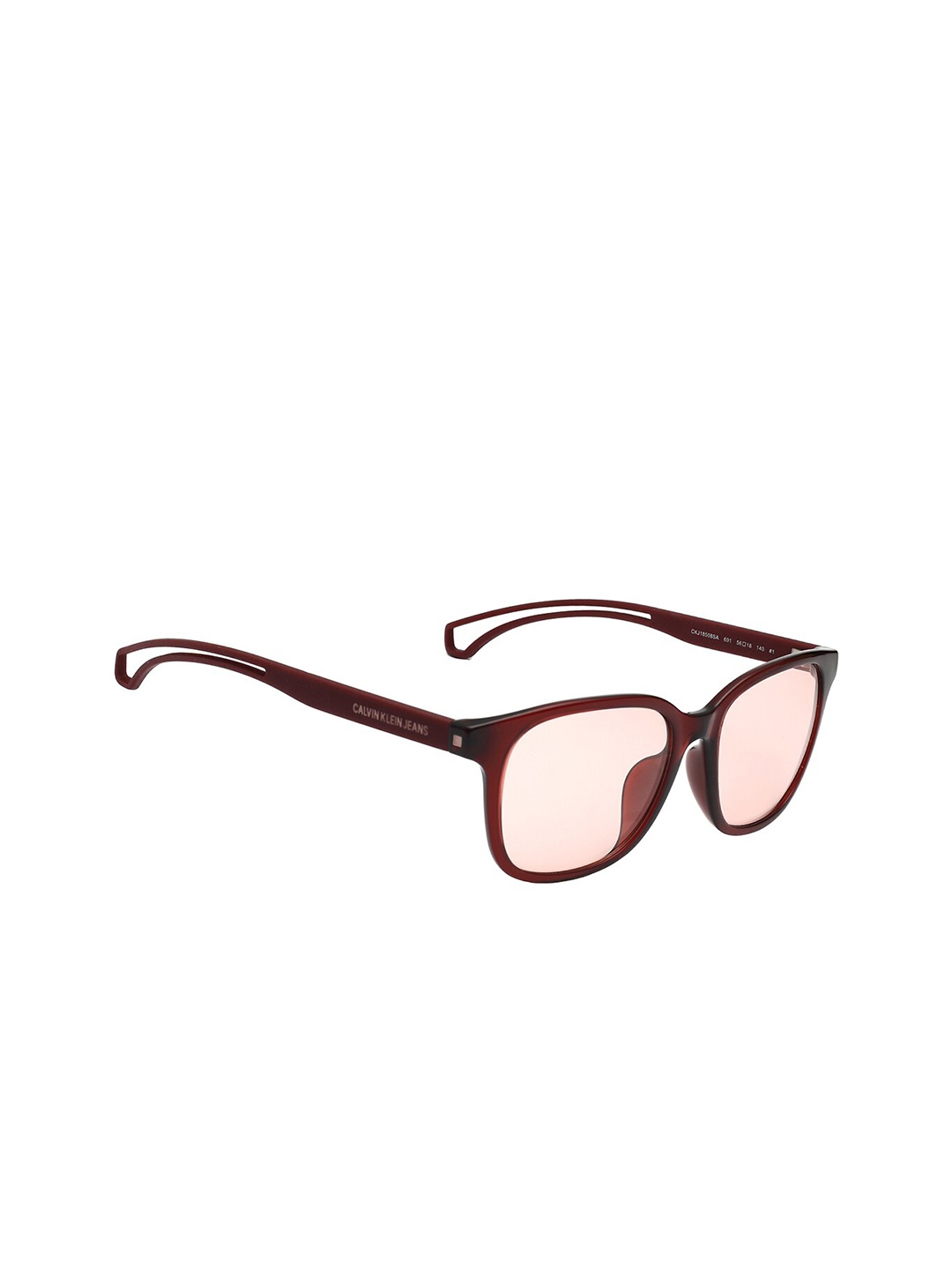 

Calvin Klein Women Square Sunglasses-UV Protected Lens CKJ 18508A 601 56 S, Pink