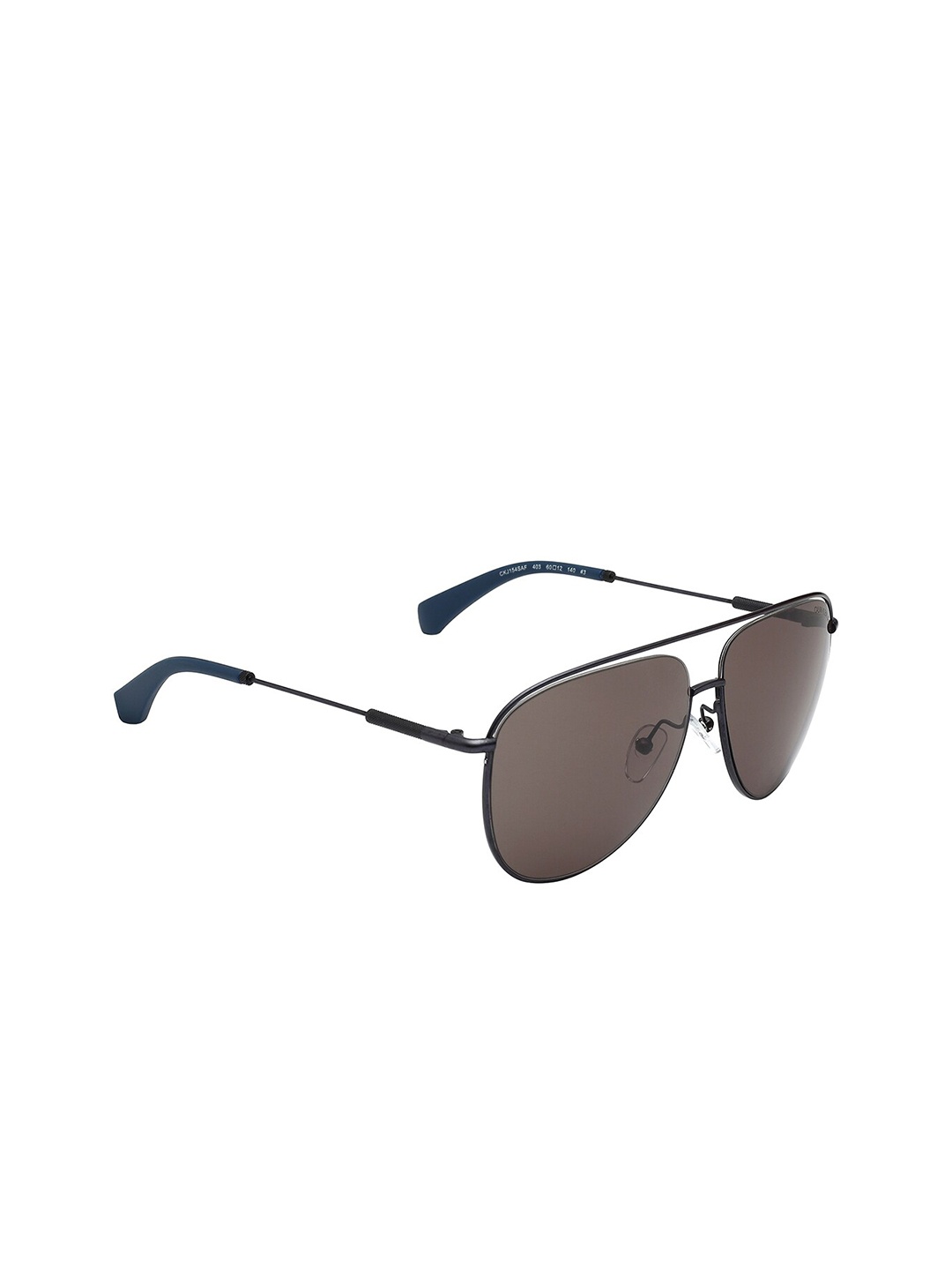 

Calvin Klein Unisex Aviator Sunglasses with UV Protected Lens CKJ 154AF 403 60 S, Grey