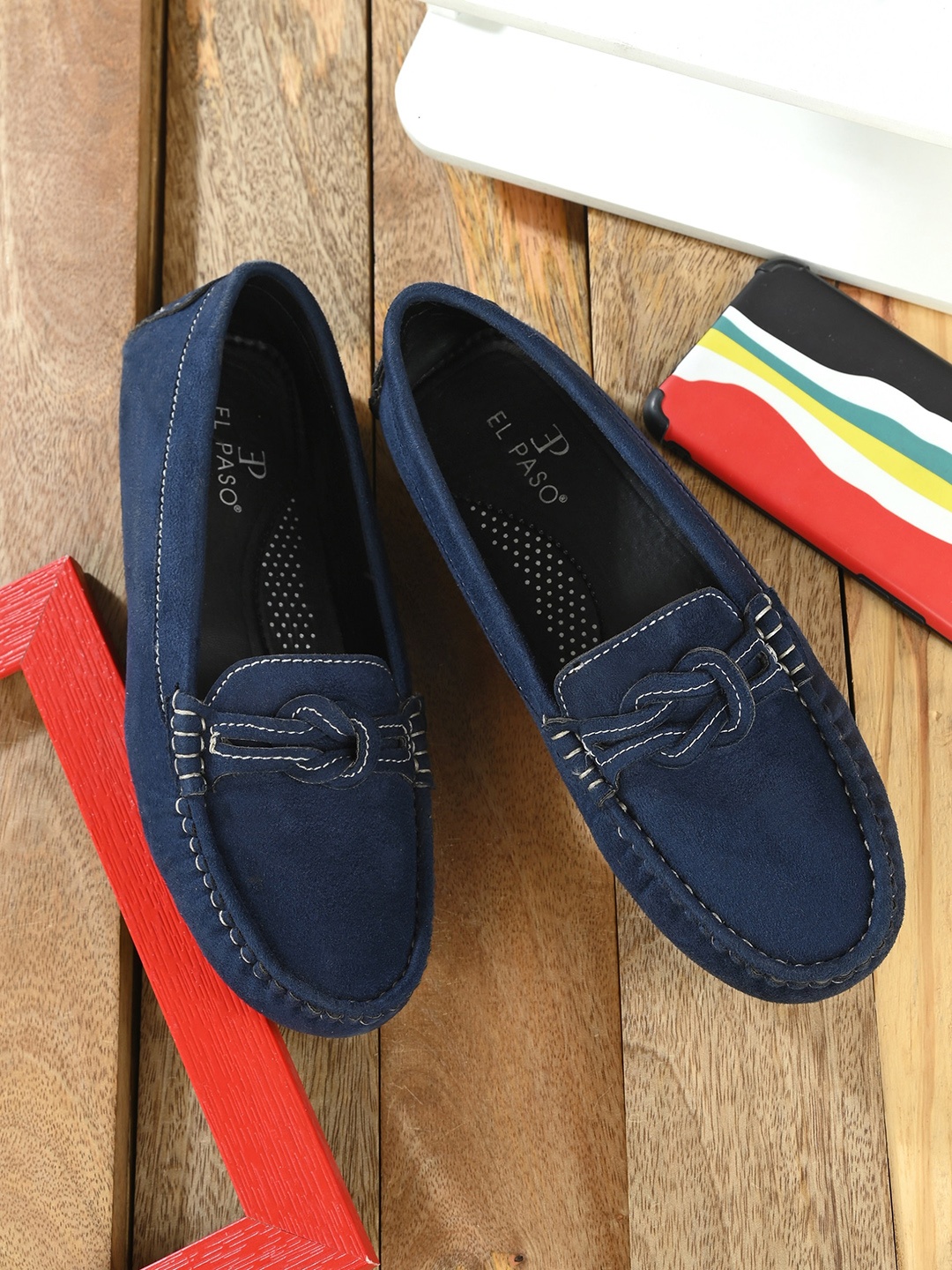 

El Paso Women Solid Loafers, Blue