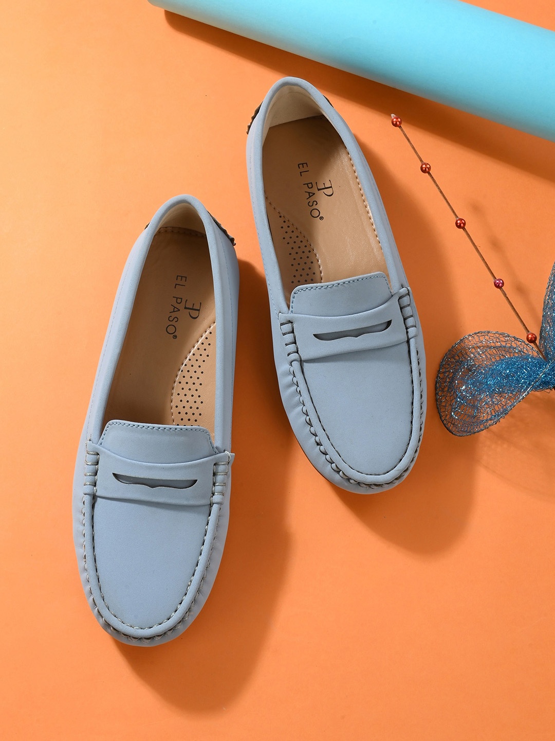 

El Paso Women Solid Loafers, Blue