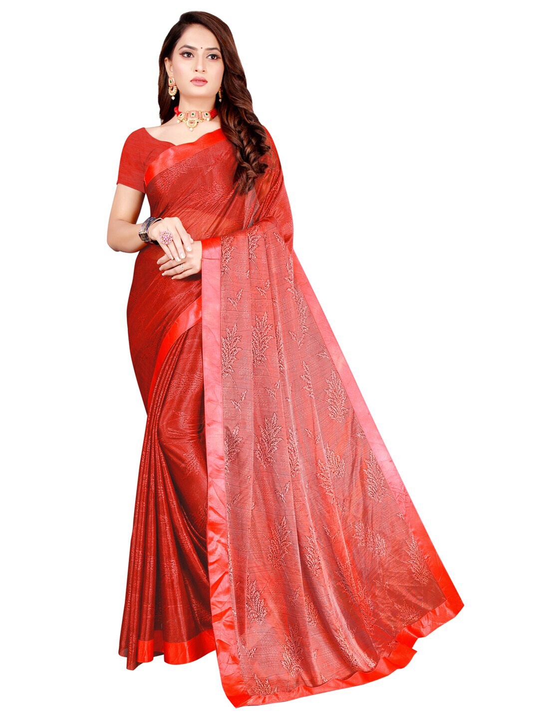 

Florence Floral Art Silk Saree, Maroon