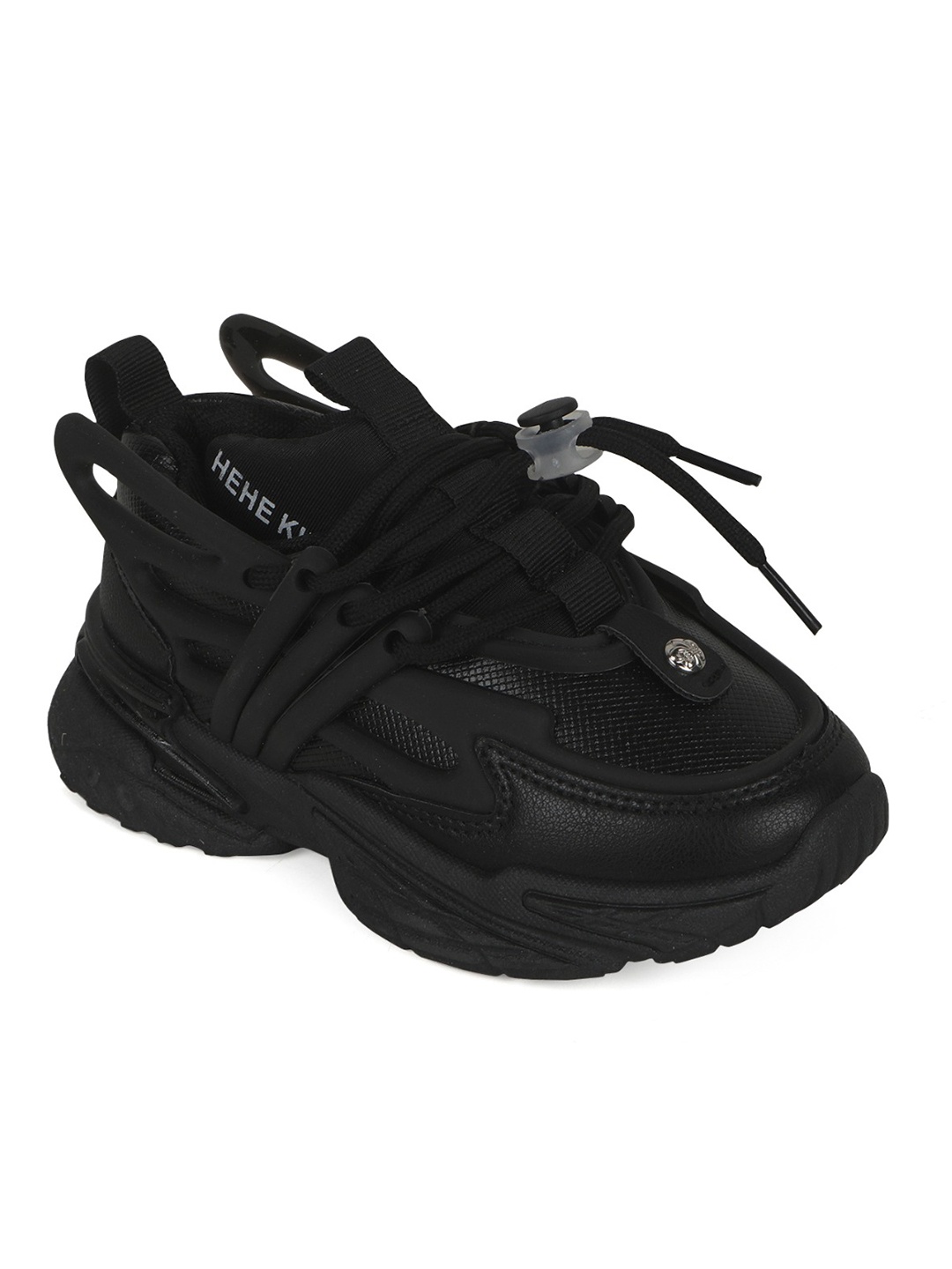 

FEETWELL SHOES Kids Black Sneakers