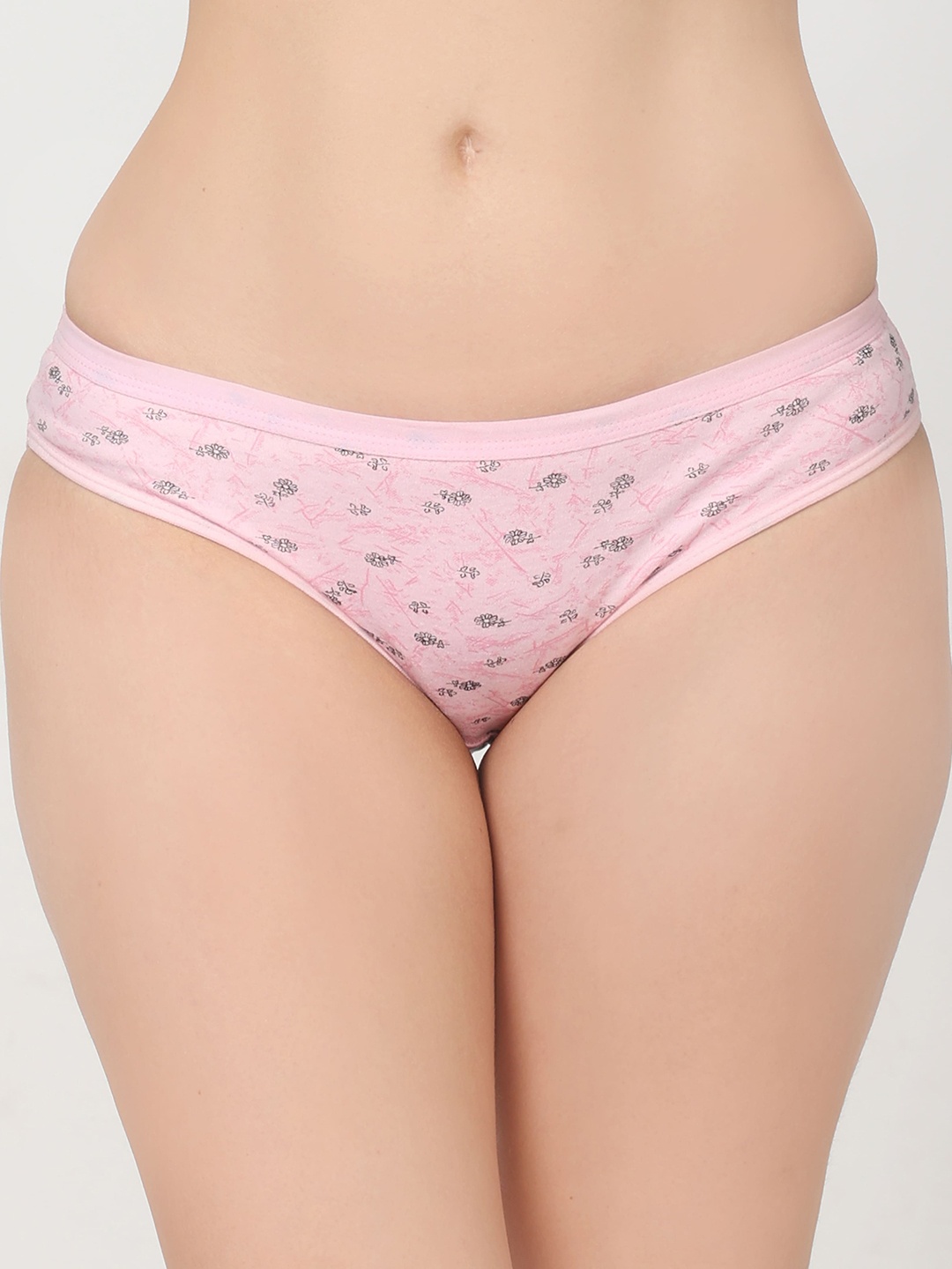 

Innocence Women Pink Printed Pure Cotton Hipster Briefs