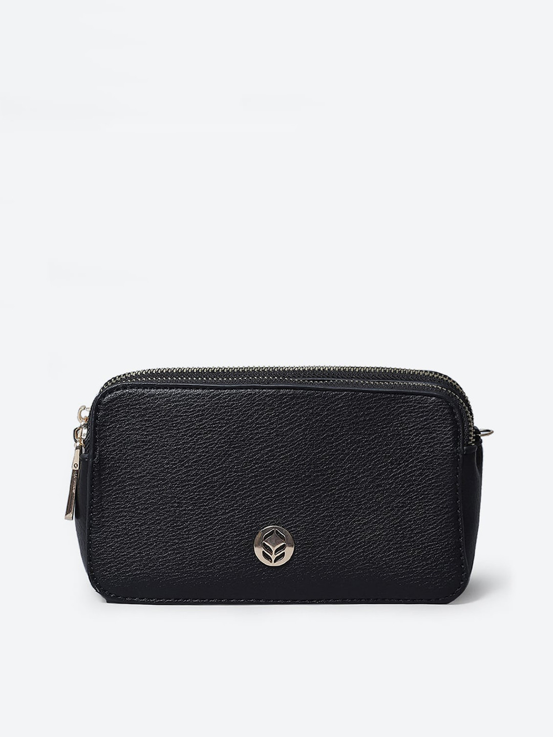 

Biba Women Textured Box Clutch, Black