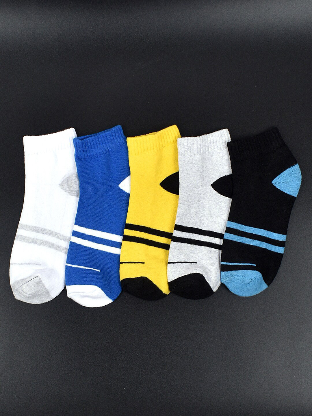 

FOOTPRINTS Kids Pack Of 5 Organic Cotton Ankle Length Socks, White