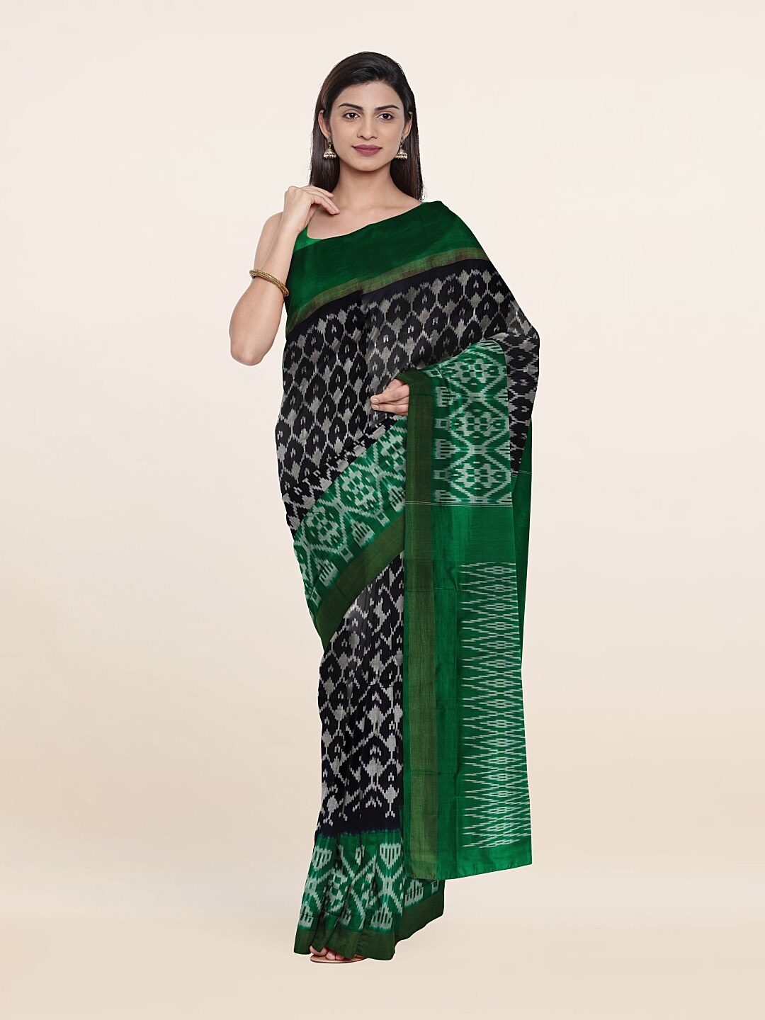

Pothys Woven Design Zari Pure Silk Saree, Blue