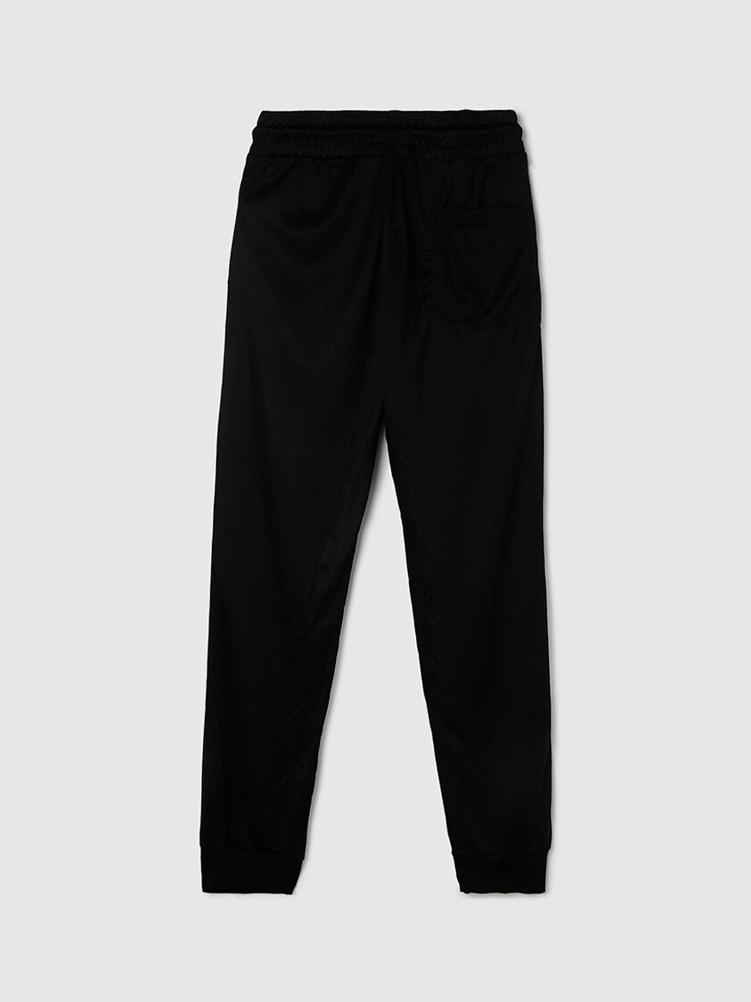 

max Boys Black Regular-Fit Joggers