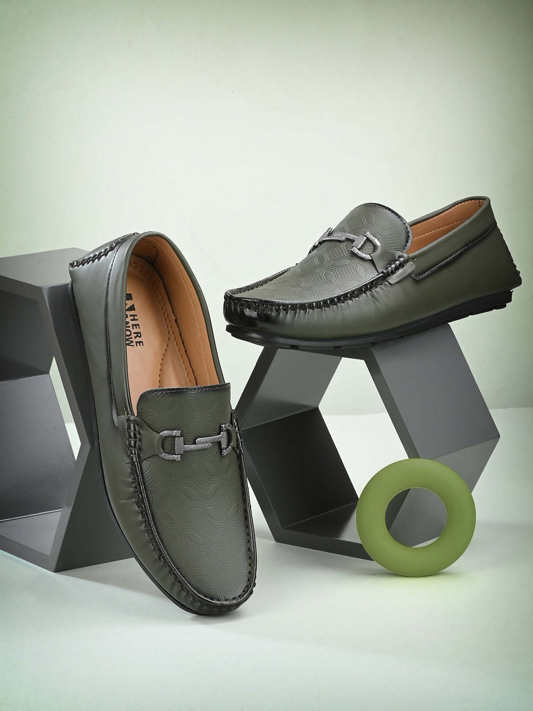 

HERE&NOW Men Loafers, Green