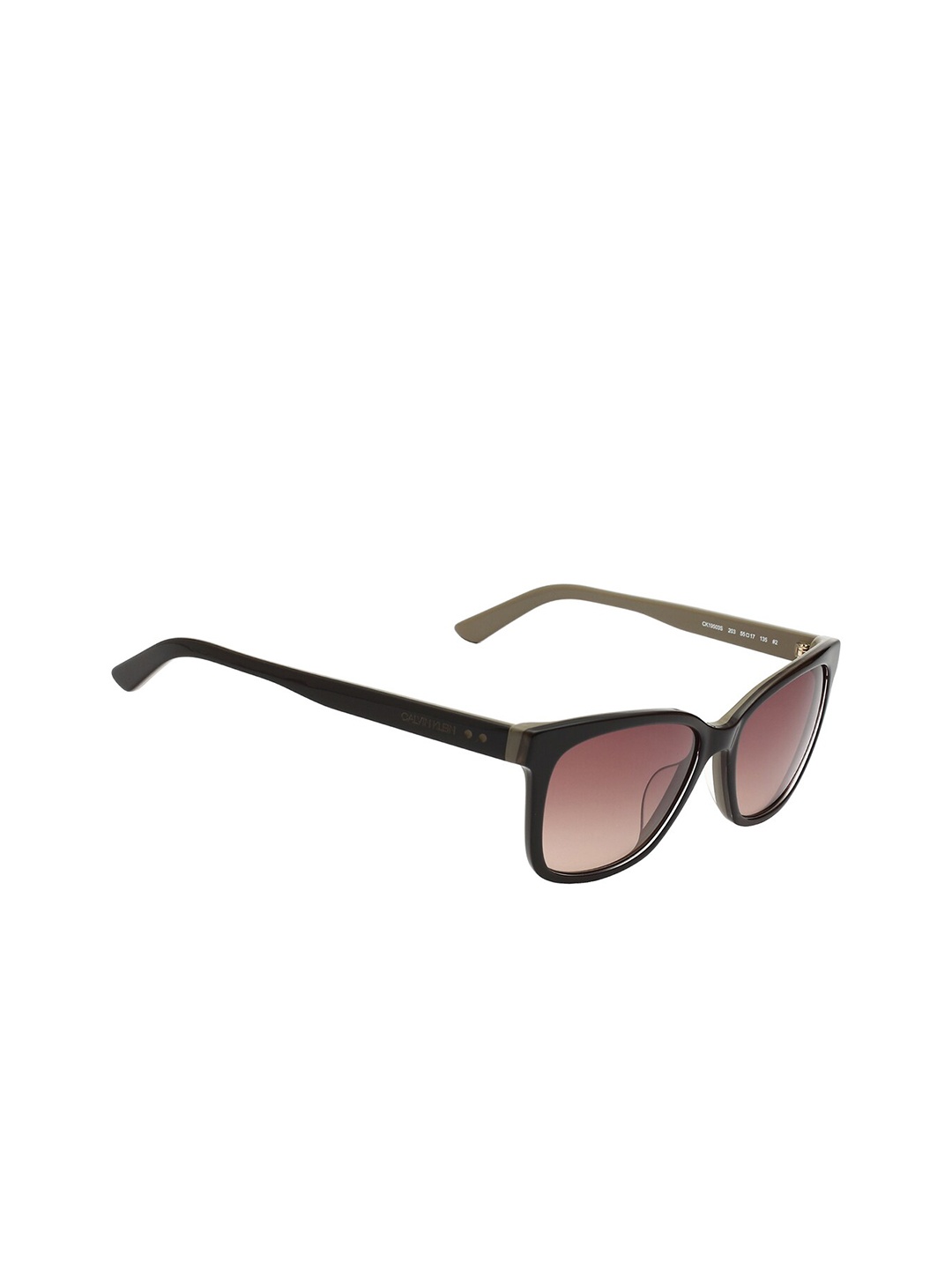 

Calvin Klein Women Square Sunglasses with UV Protected Lens CK 4300A 466 56 S, Brown