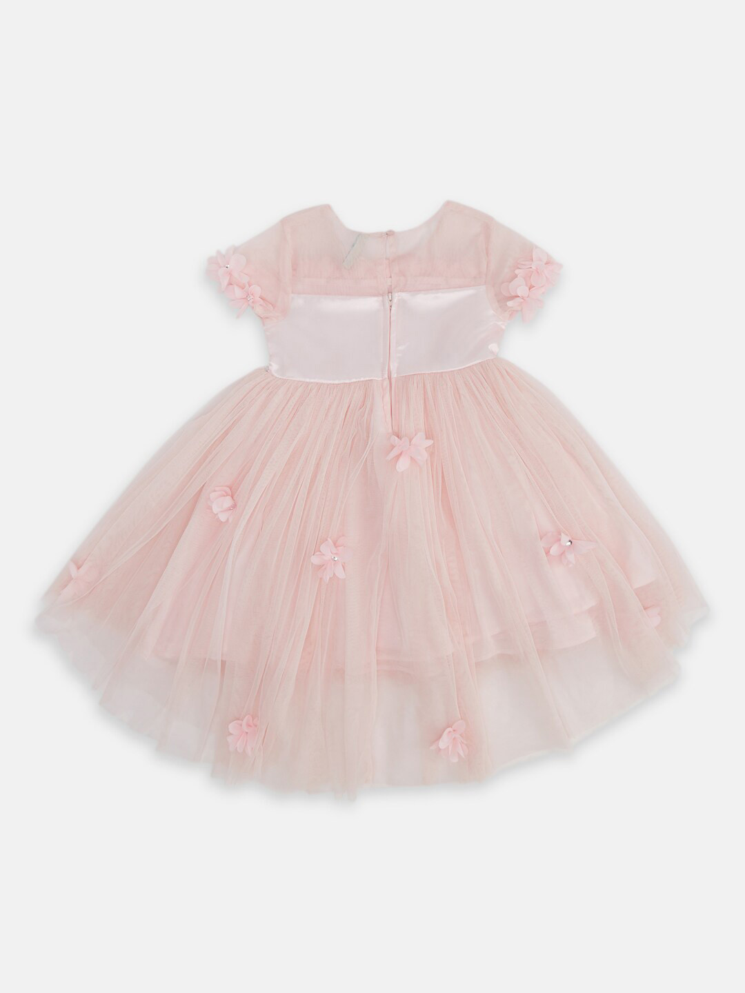 

Pantaloons Junior Embellished Fit & Flare Round Neck Cotton Dress, Pink