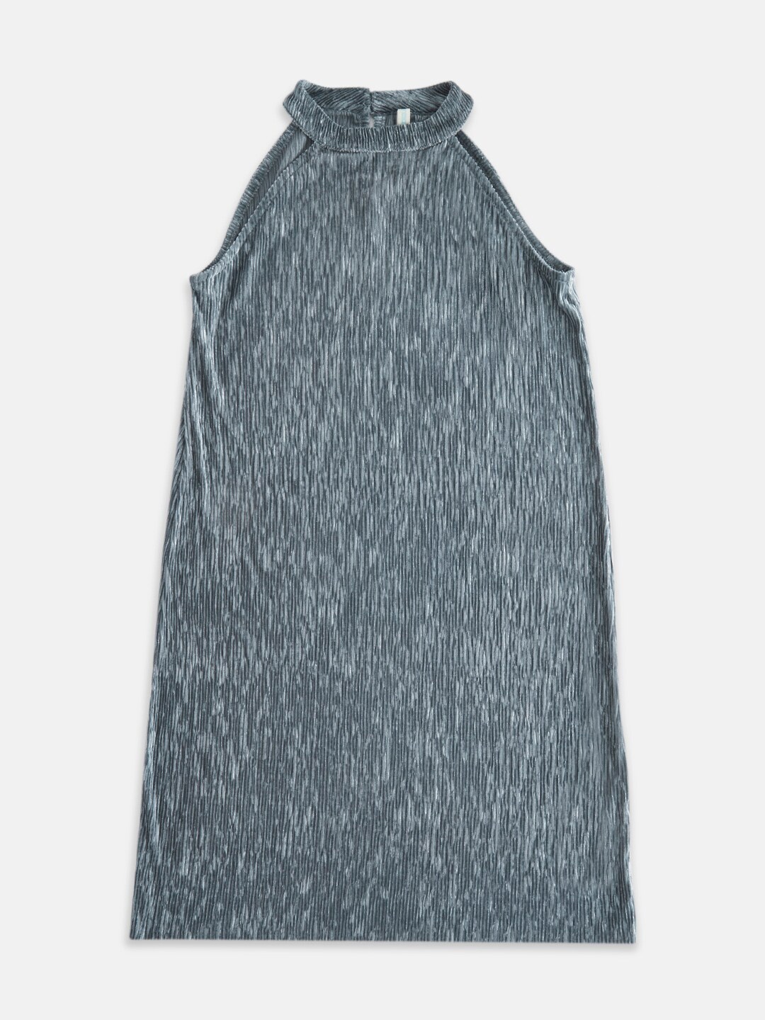 

Pantaloons Junior A-Line Round Neck Cotton Dress, Charcoal