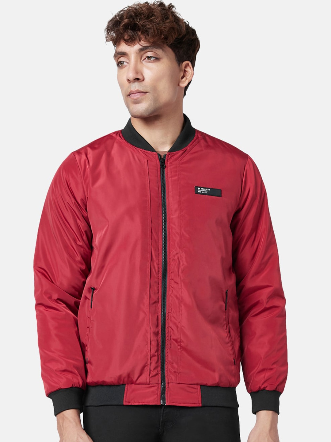 

SF JEANS by Pantaloons Men Bomber Jacket, Red