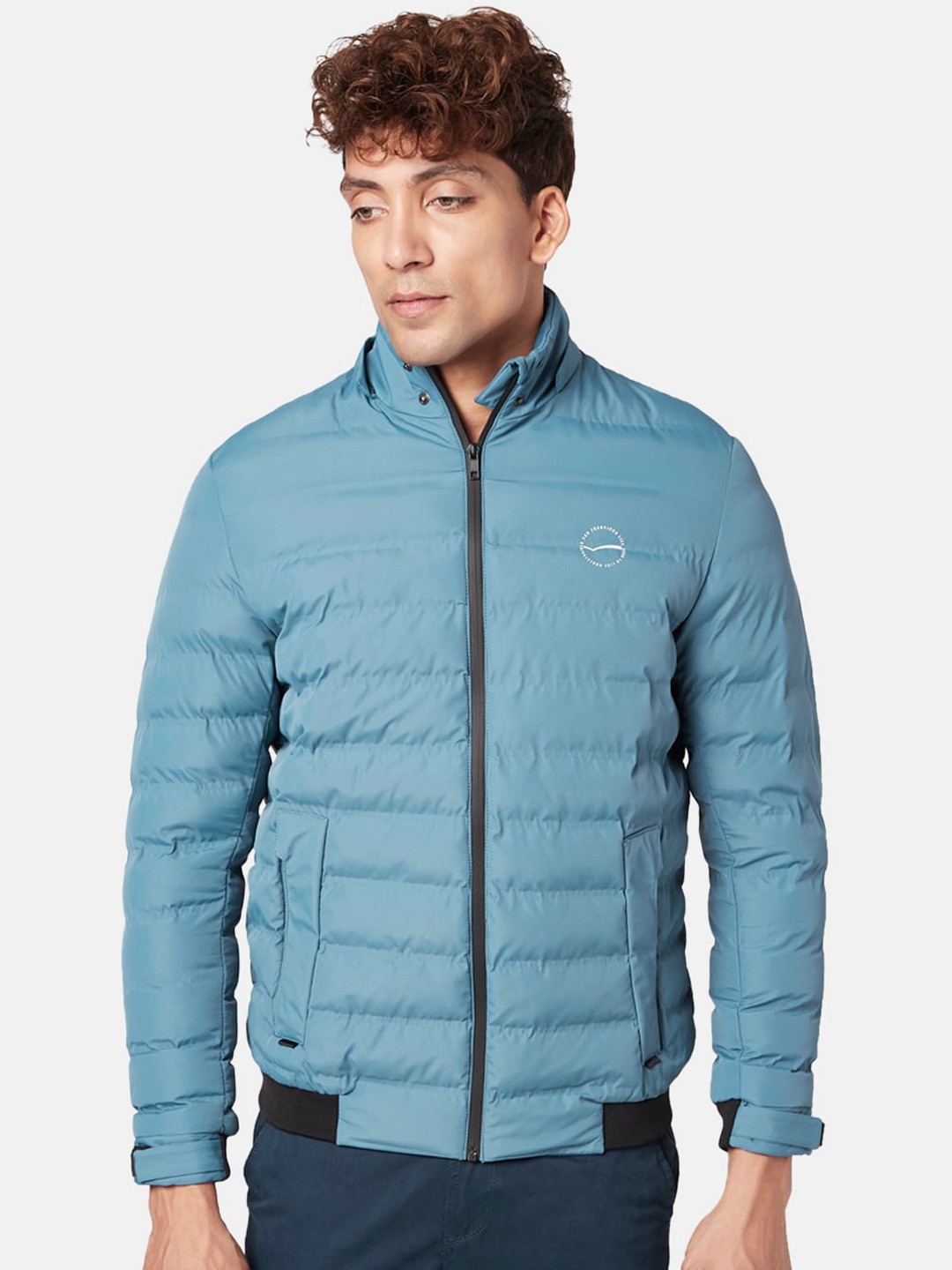

Urban Ranger by pantaloons Men Puffer Jacket, Teal