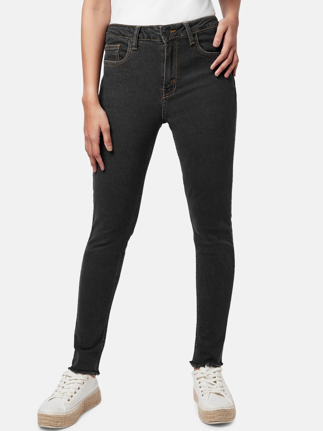 

YU by Pantaloons Women Slim Fit Jeans, Black