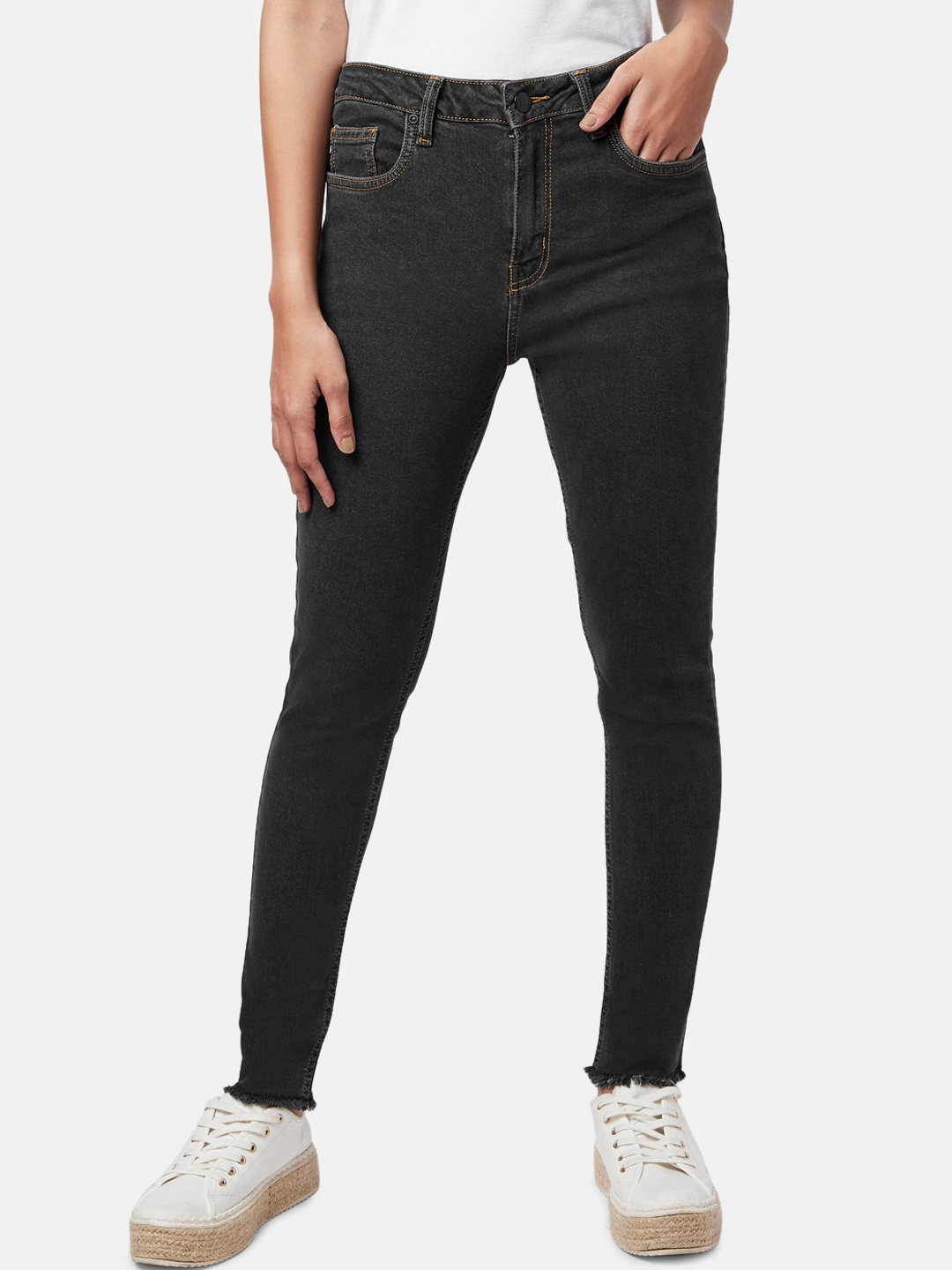 

YU by Pantaloons Women Slim Fit Jeans, Black
