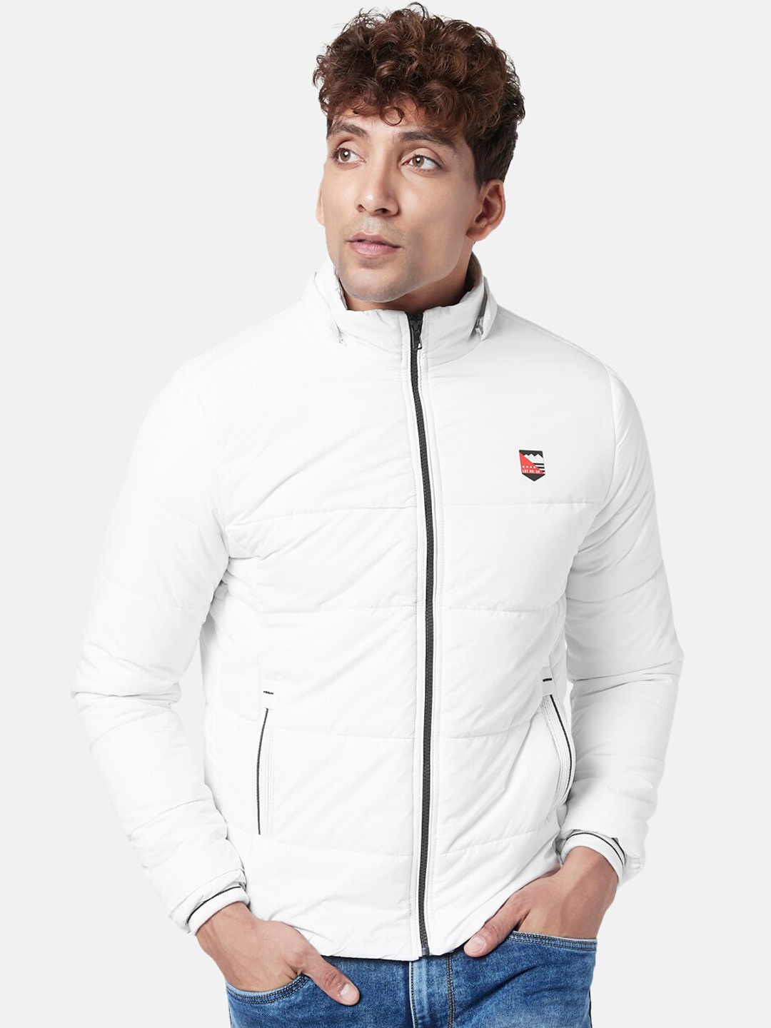 

People Men Cotton Padded Jacket, Off white