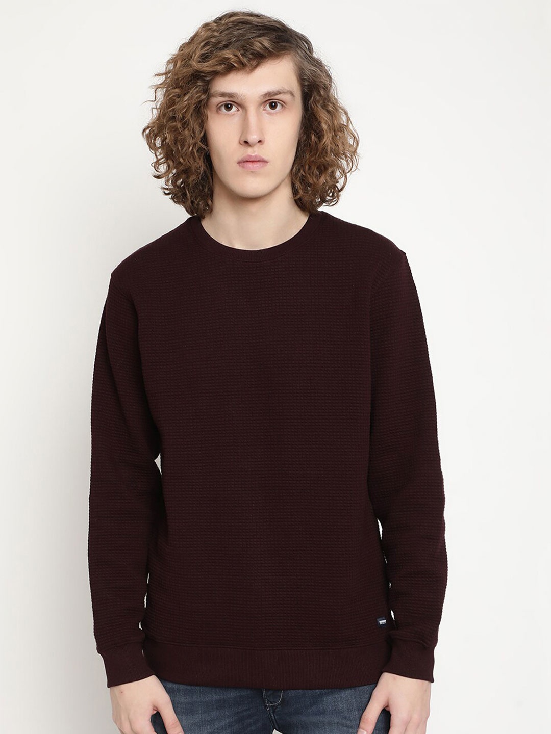 

Octave Men Fleece Sweatshirt, Maroon