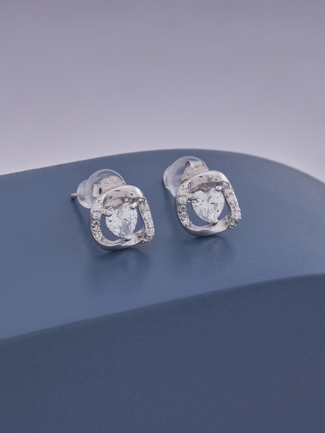 

Kushal's Fashion Jewellery White Contemporary Studs Earrings
