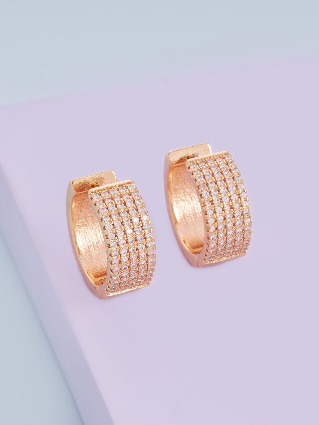 

Kushal's Fashion Jewellery Circular Studs Earrings, Gold