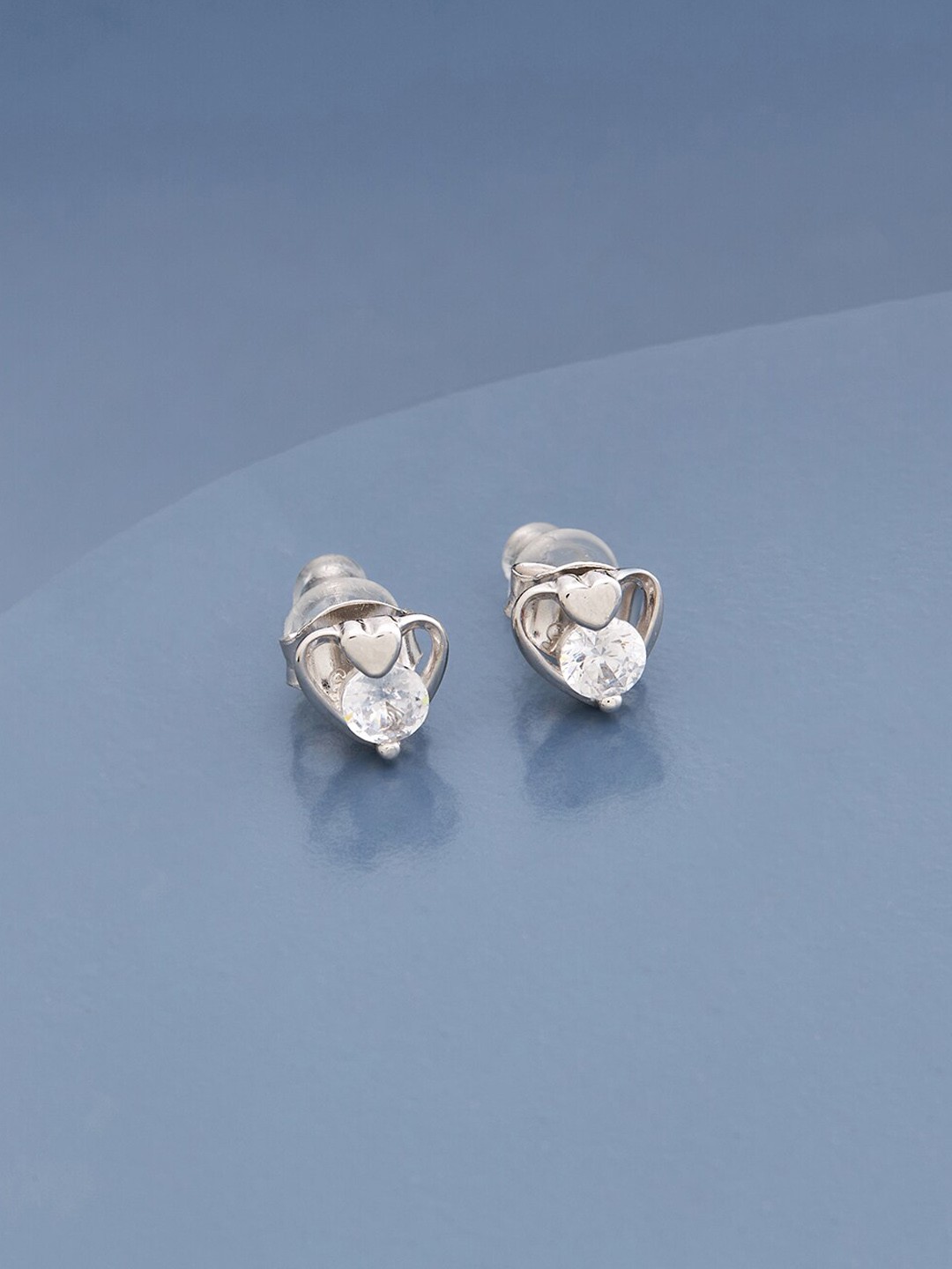 

Kushal's Fashion Jewellery Rhodium Plated Contemporary Studs Earrings, White