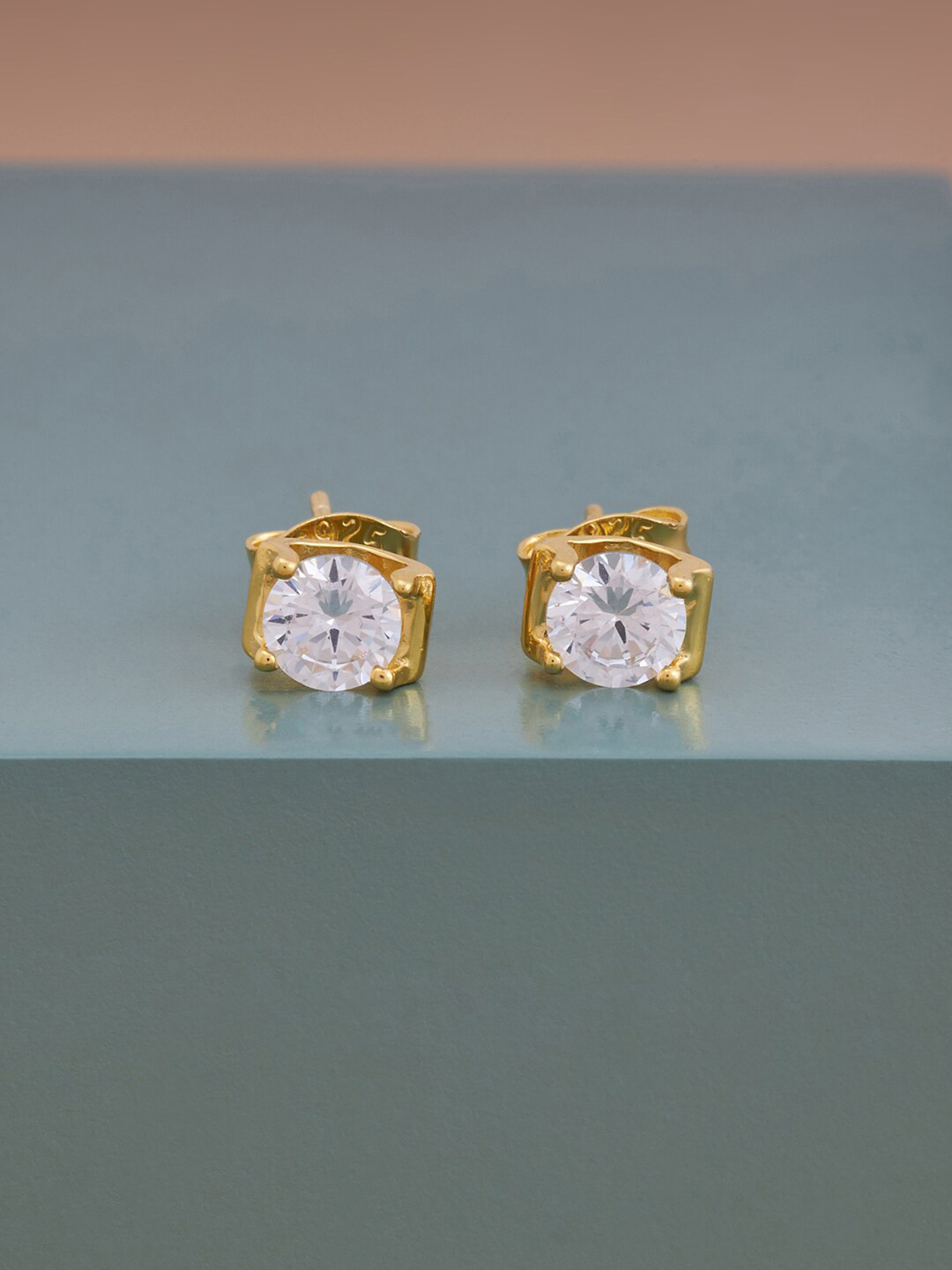 

Kushal's Fashion Jewellery Contemporary Studs Earrings, White
