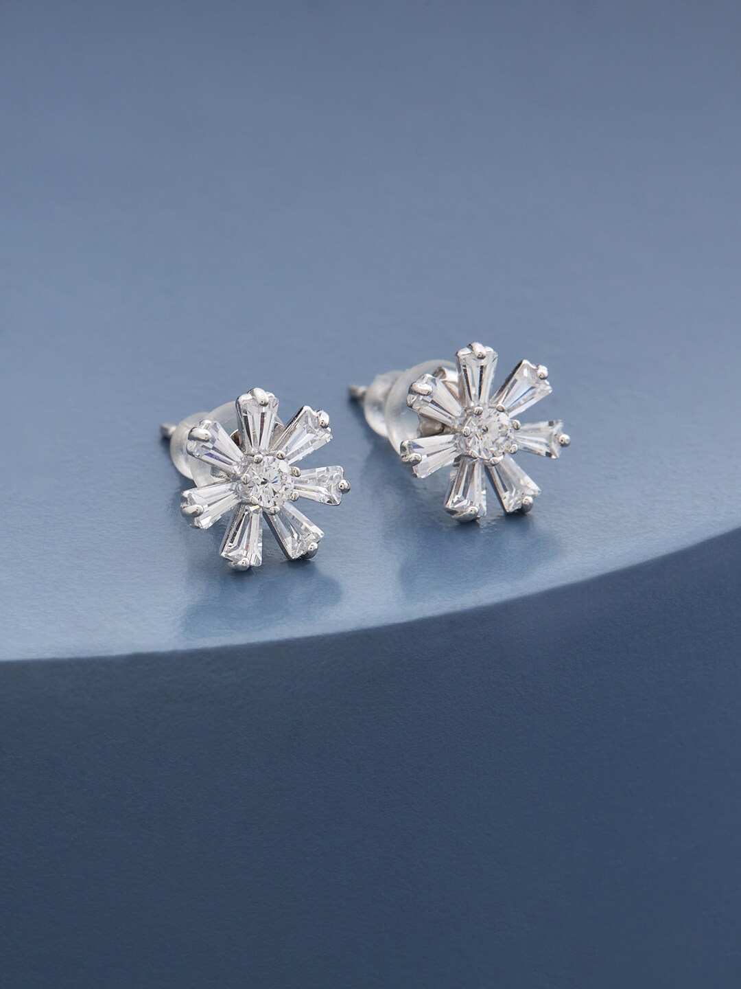 

Kushal's Fashion Jewellery White Contemporary Studs Earrings