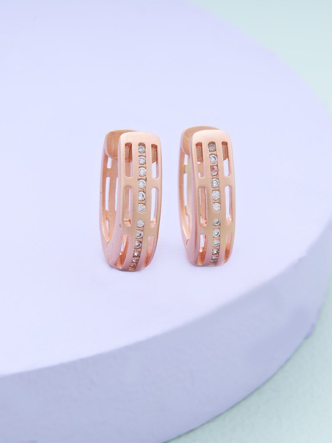

Kushal's Fashion Jewellery Circular Studs Earrings, White