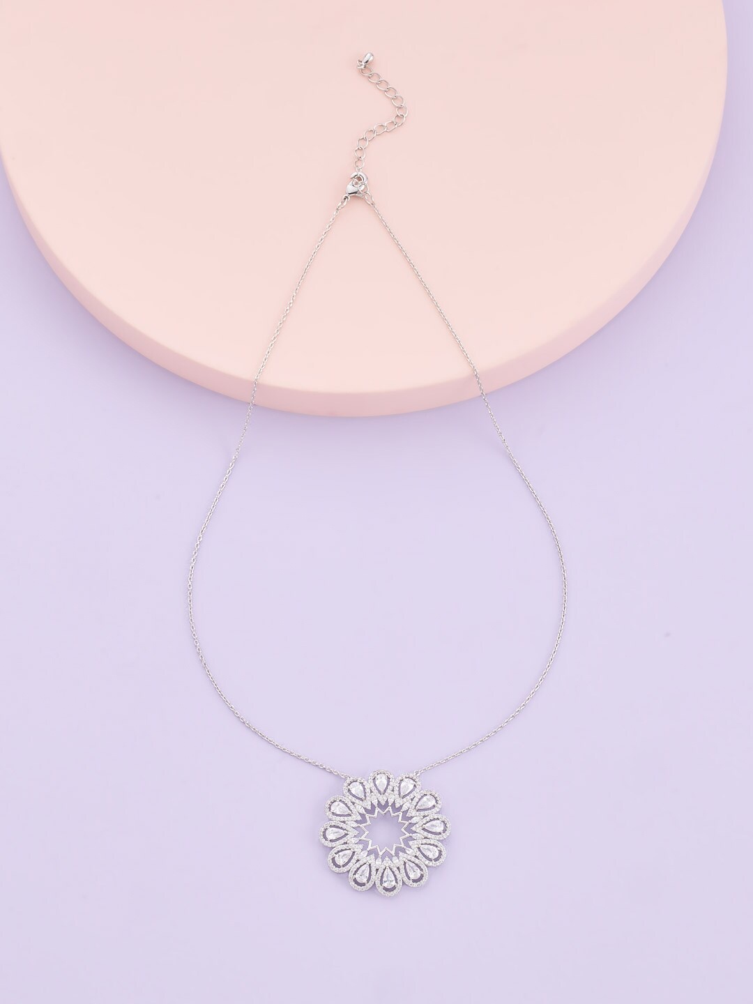 

Kushal's Fashion Jewellery Copper Rhodium-Plated Chain, Silver
