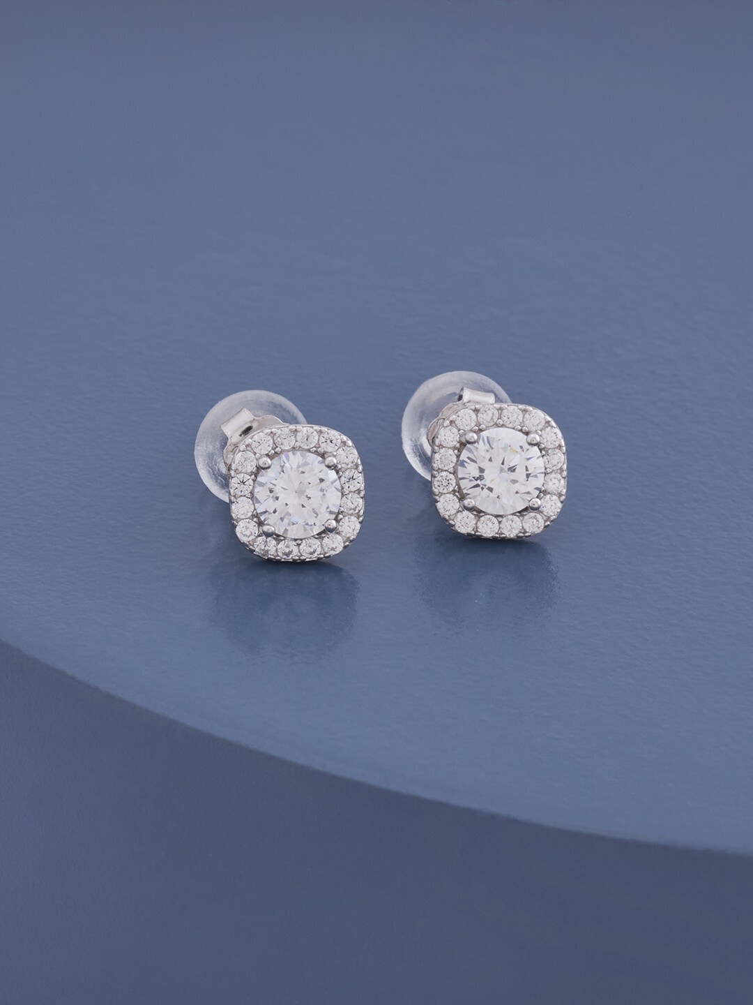 

Kushal's Fashion Jewellery White Contemporary Studs Earrings