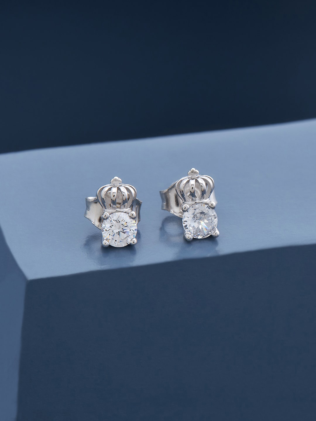 

Kushal's Fashion Jewellery White Contemporary Studs Earrings