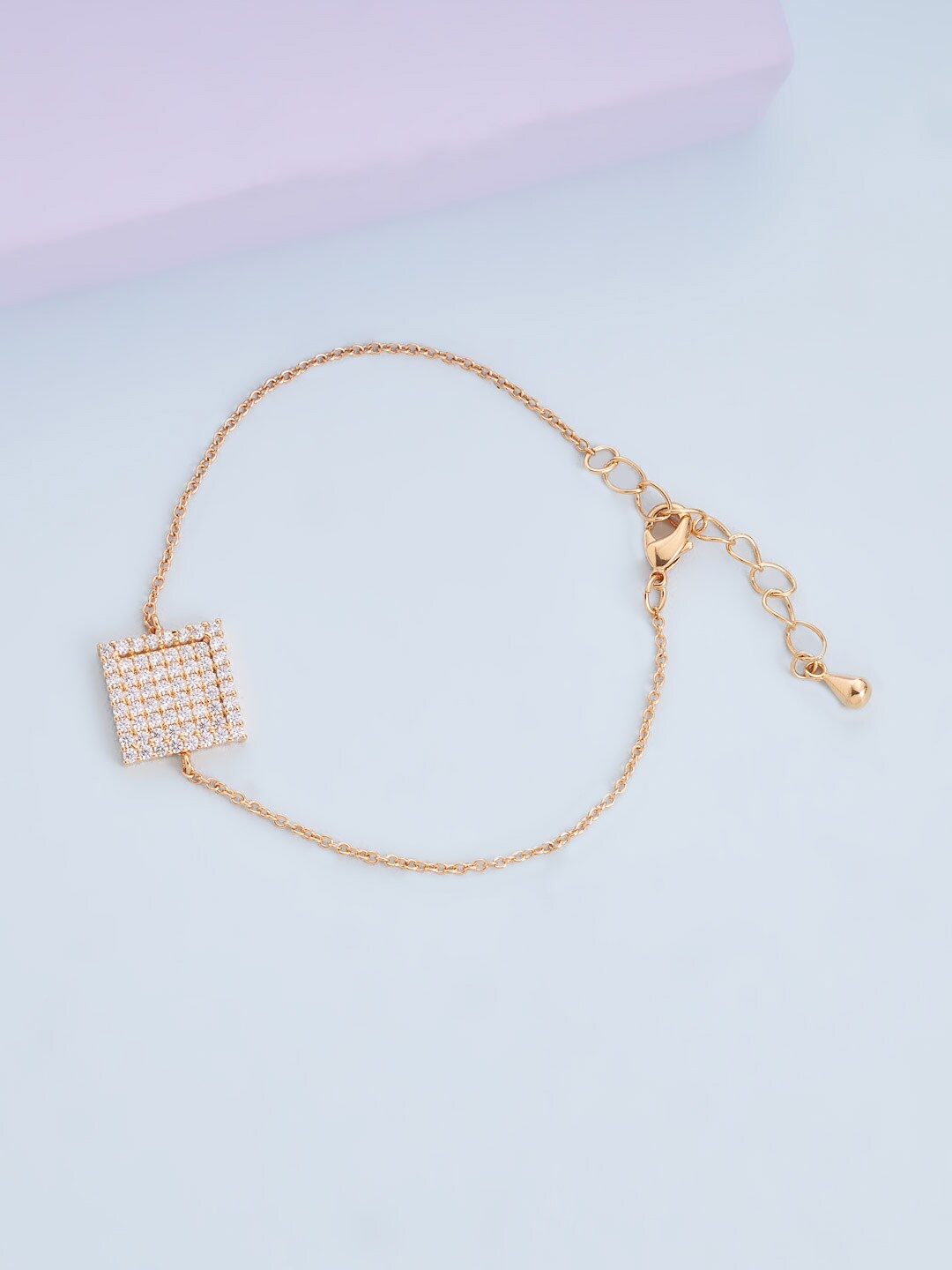 

Kushal's Fashion Jewellery Women Cubic Zirconia Gold-Plated Charm Bracelet