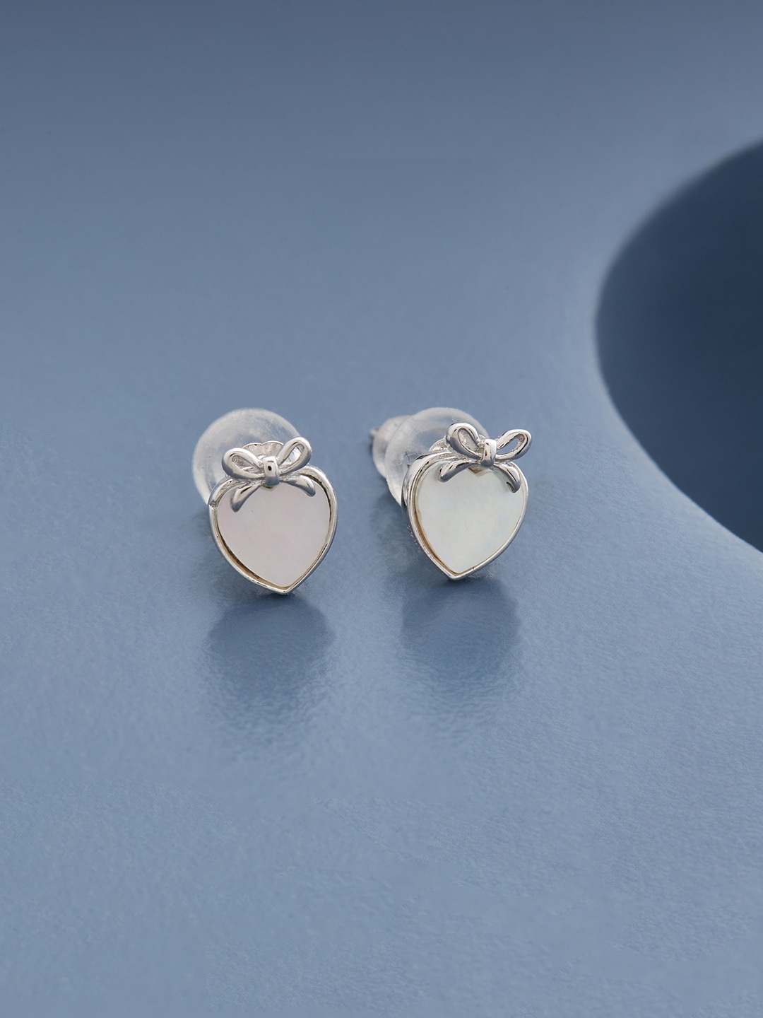 

Kushal's Fashion Jewellery Rhodium Plated Contemporary Studs Earrings, White