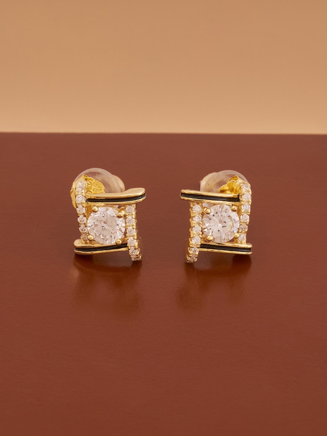 

Kushal's Fashion Jewellery White Contemporary Studs Earrings