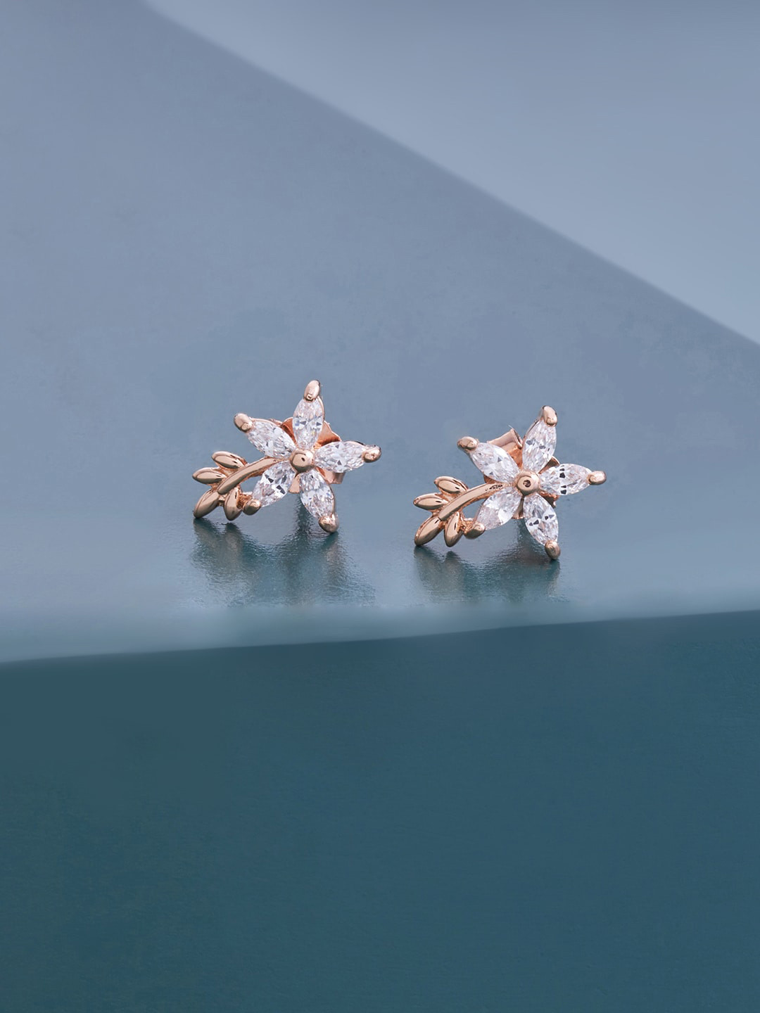 

Kushal's Fashion Jewellery Contemporary Studs Earrings, White