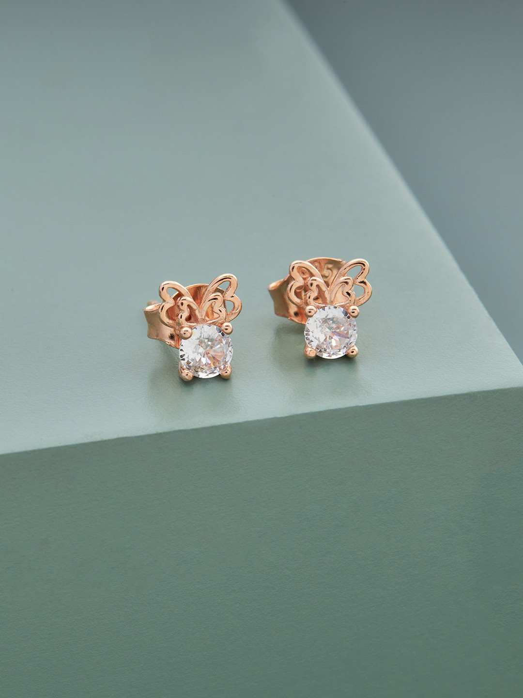 

Kushal's Fashion Jewellery Contemporary Studs Earrings, White