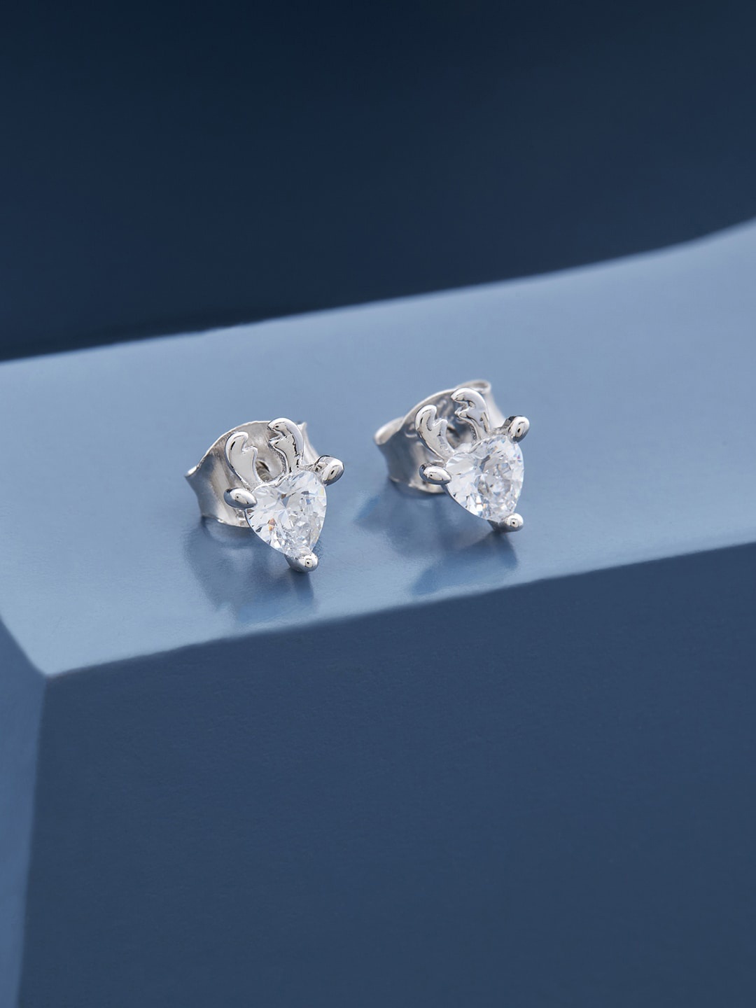 

Kushal's Fashion Jewellery Contemporary Studs Earrings, White