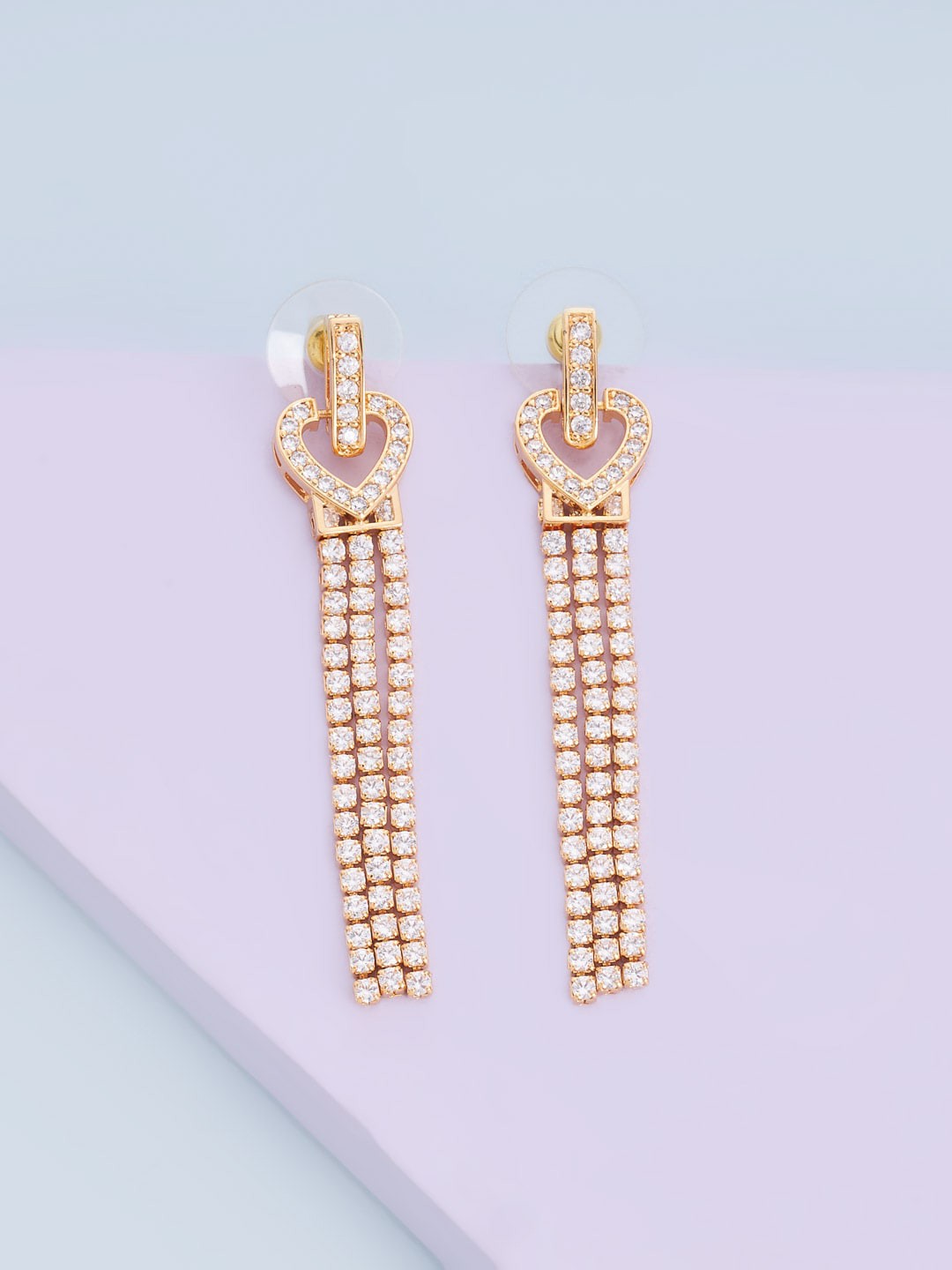 

Kushal's Fashion Jewellery Geometric Drop Earrings, White