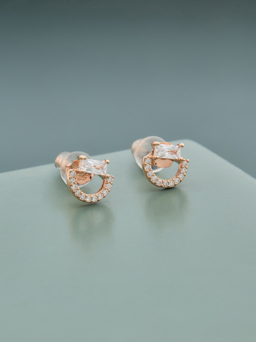 

Kushal's Fashion Jewellery Contemporary Studs Earrings, White