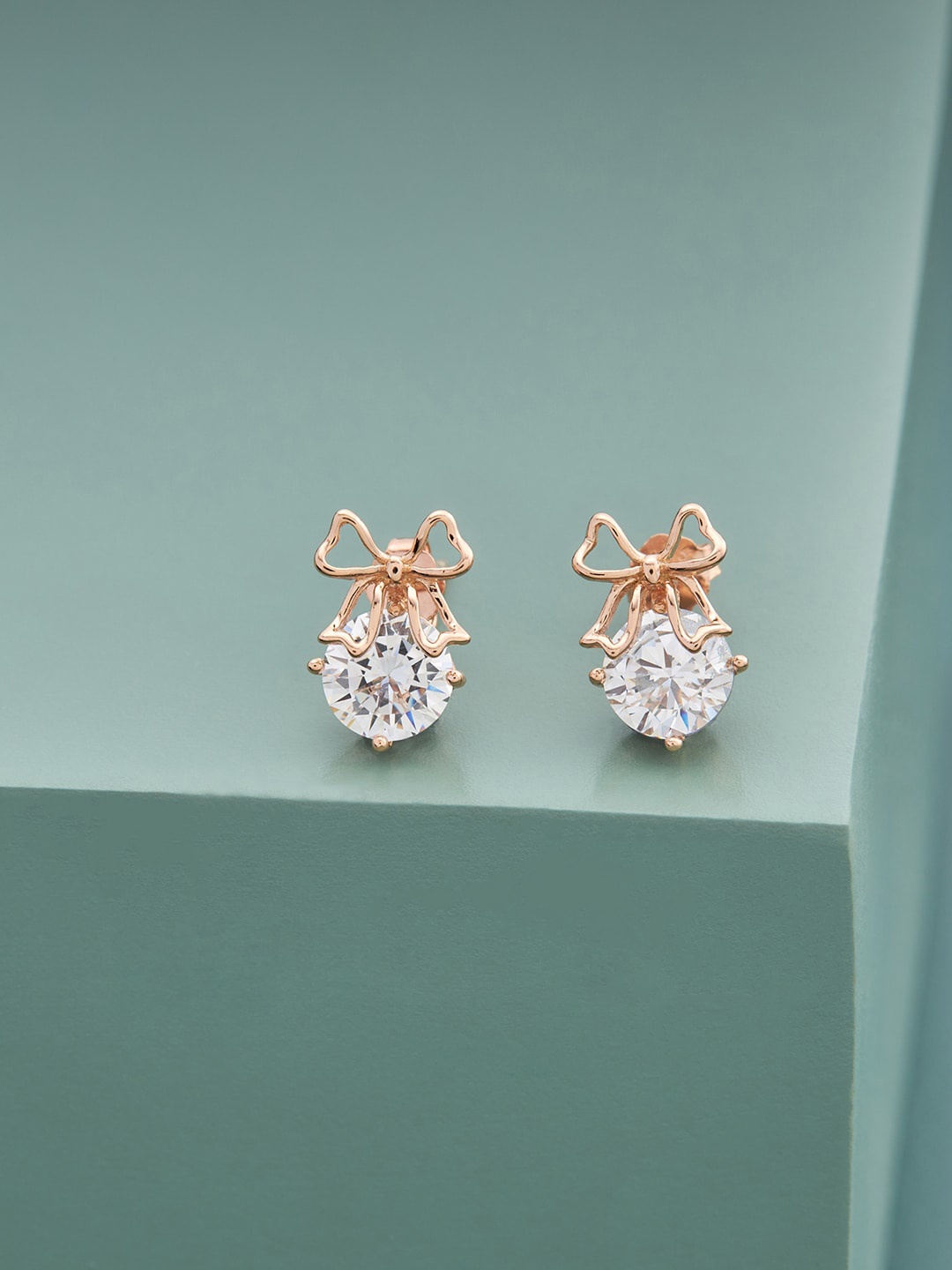 

Kushal's Fashion Jewellery Contemporary Studs Earrings, White