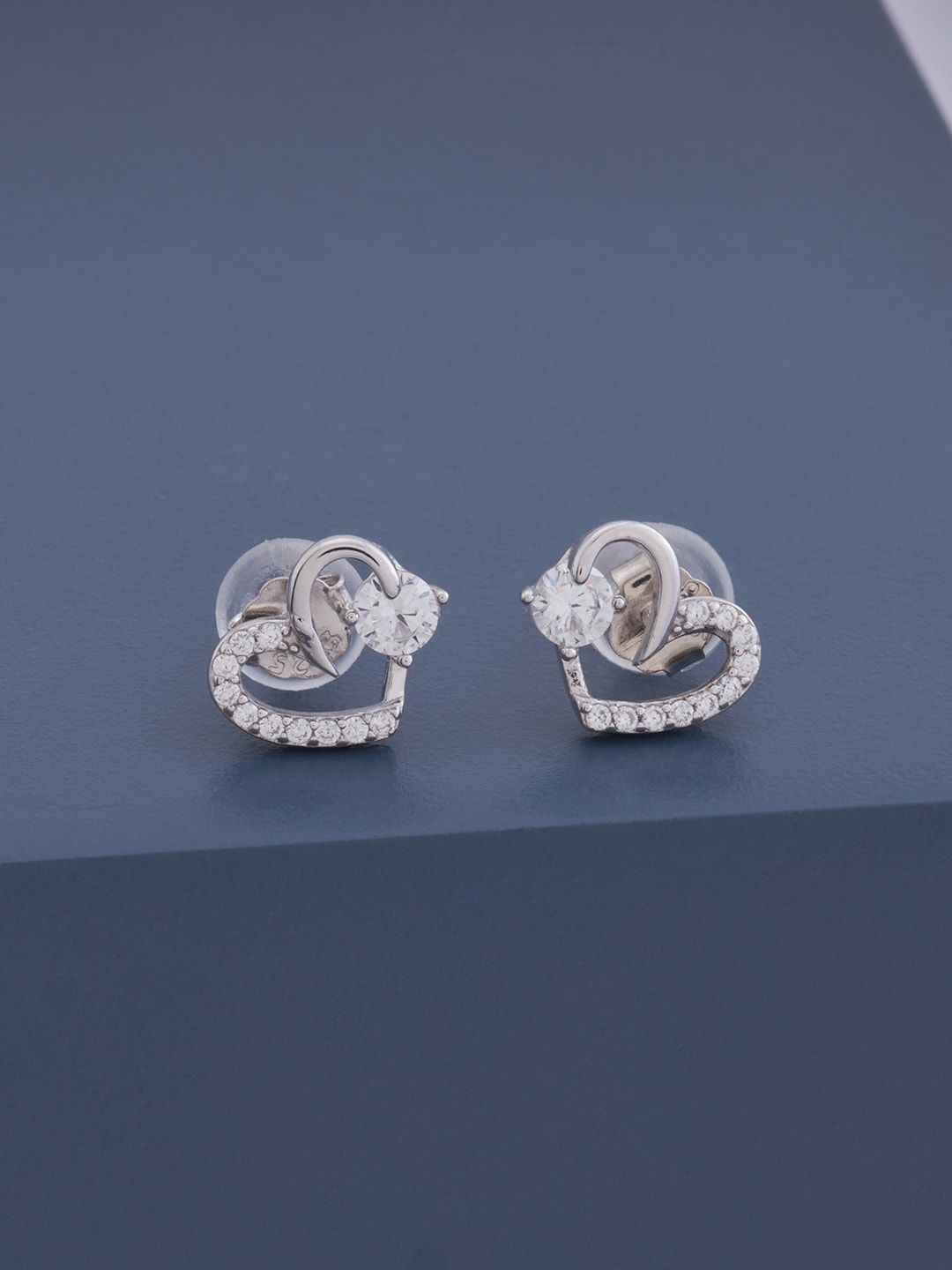 

Kushal's Fashion Jewellery Contemporary Studs Earrings, White