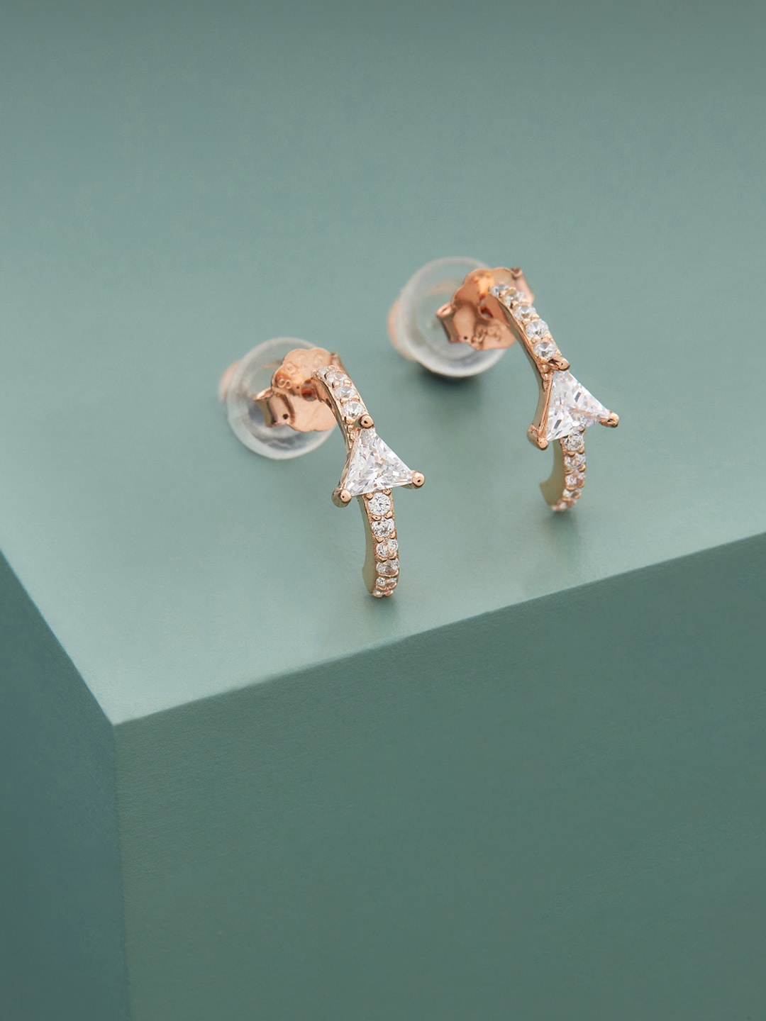 

Kushal's Fashion Jewellery Contemporary Studs Earrings, White